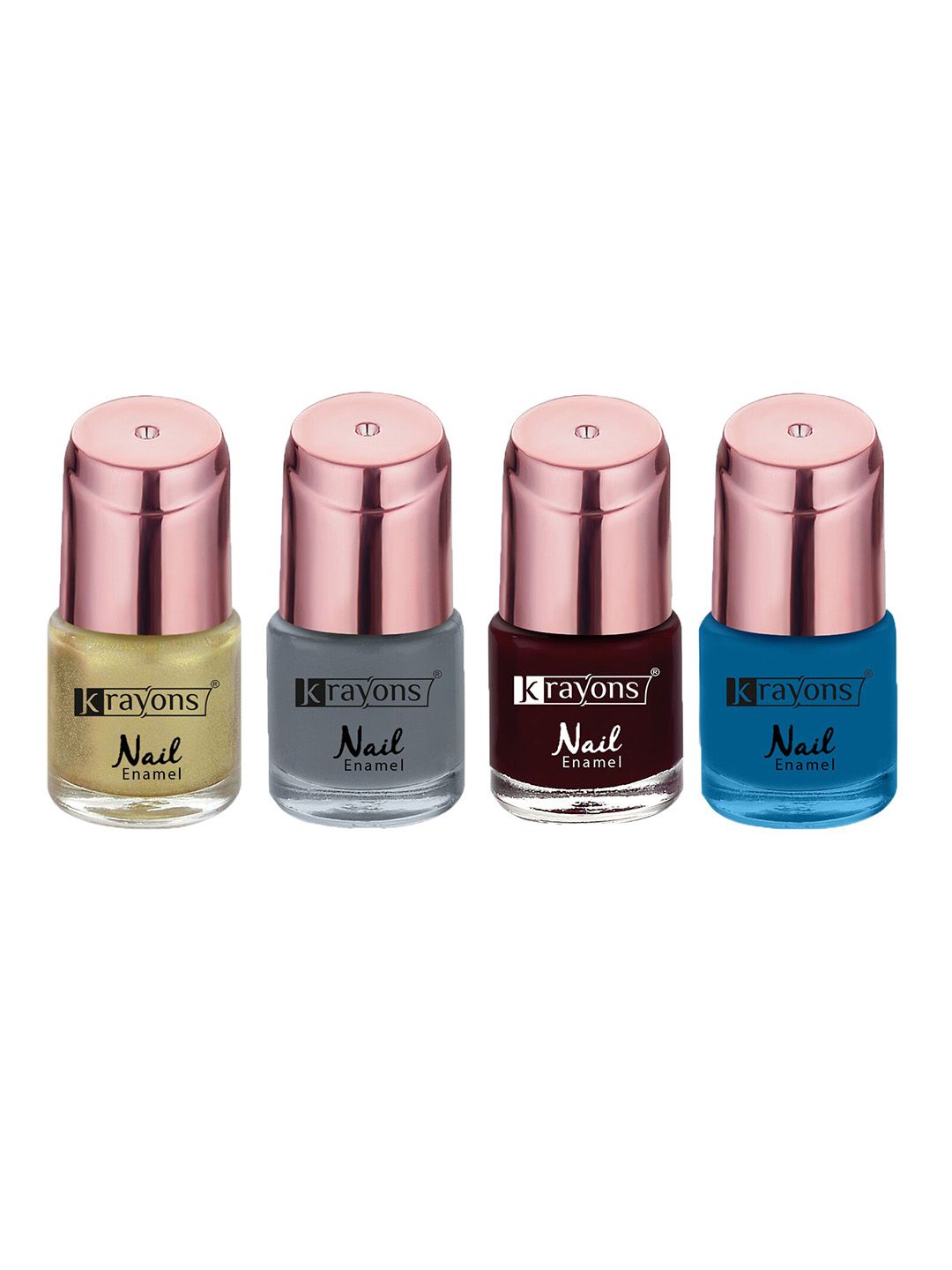 krayons Set Of 4 Color Me Crazy Gel Long Lasting Nail Polish - 8ml Each-picture-37