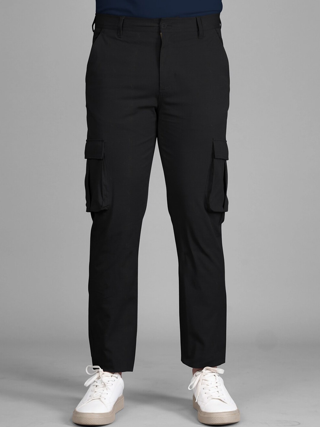 The Pant Project Men Tailored Slim Fit Wrinkle Free Cargos Trousers