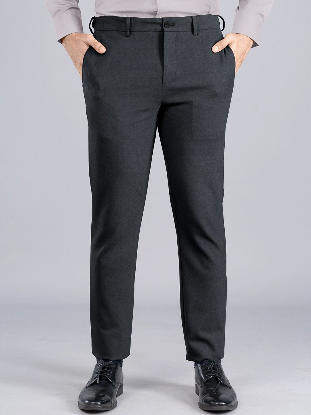 The Pant Project Men Tailored Slim Fit Wrinkle Free Formal Trousers-picture-12