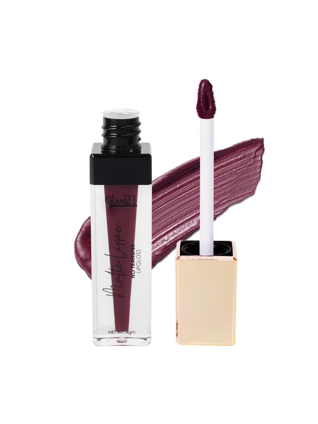 GLAM21 Matte Lippie No Transfer Lip Gloss 4 g - Purple Myth 22-picture-18