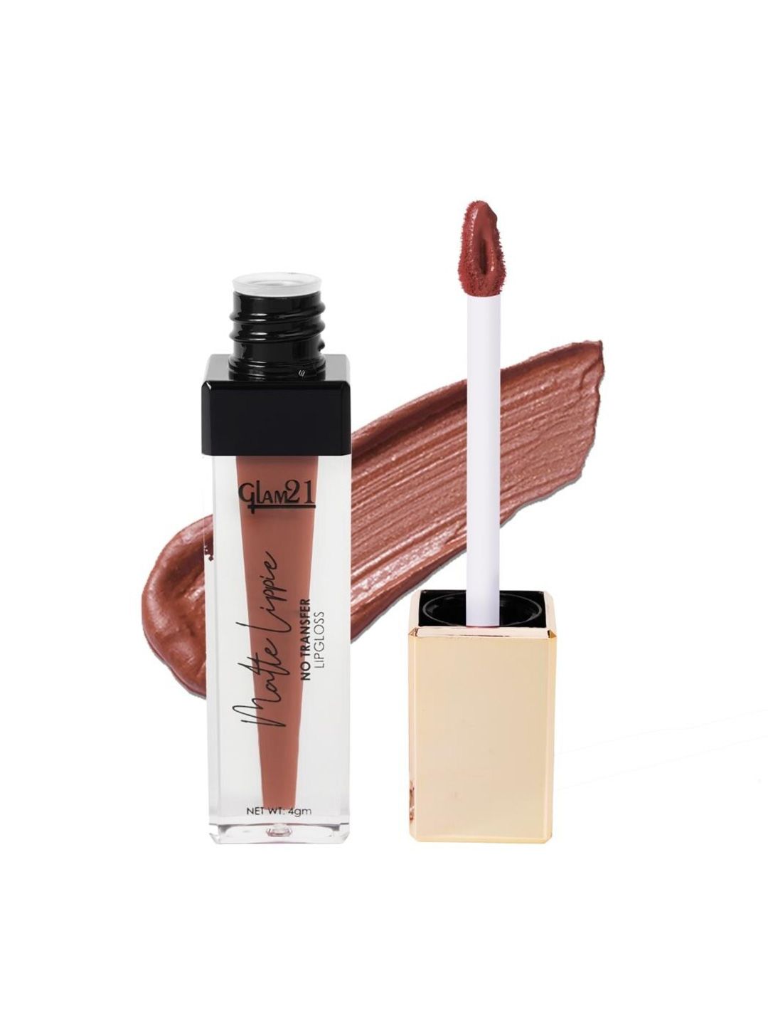 GLAM21 Matte Lippie Lightweight Creamy No-Transfer Lip Gloss 4g - Nude Game 24-image-44