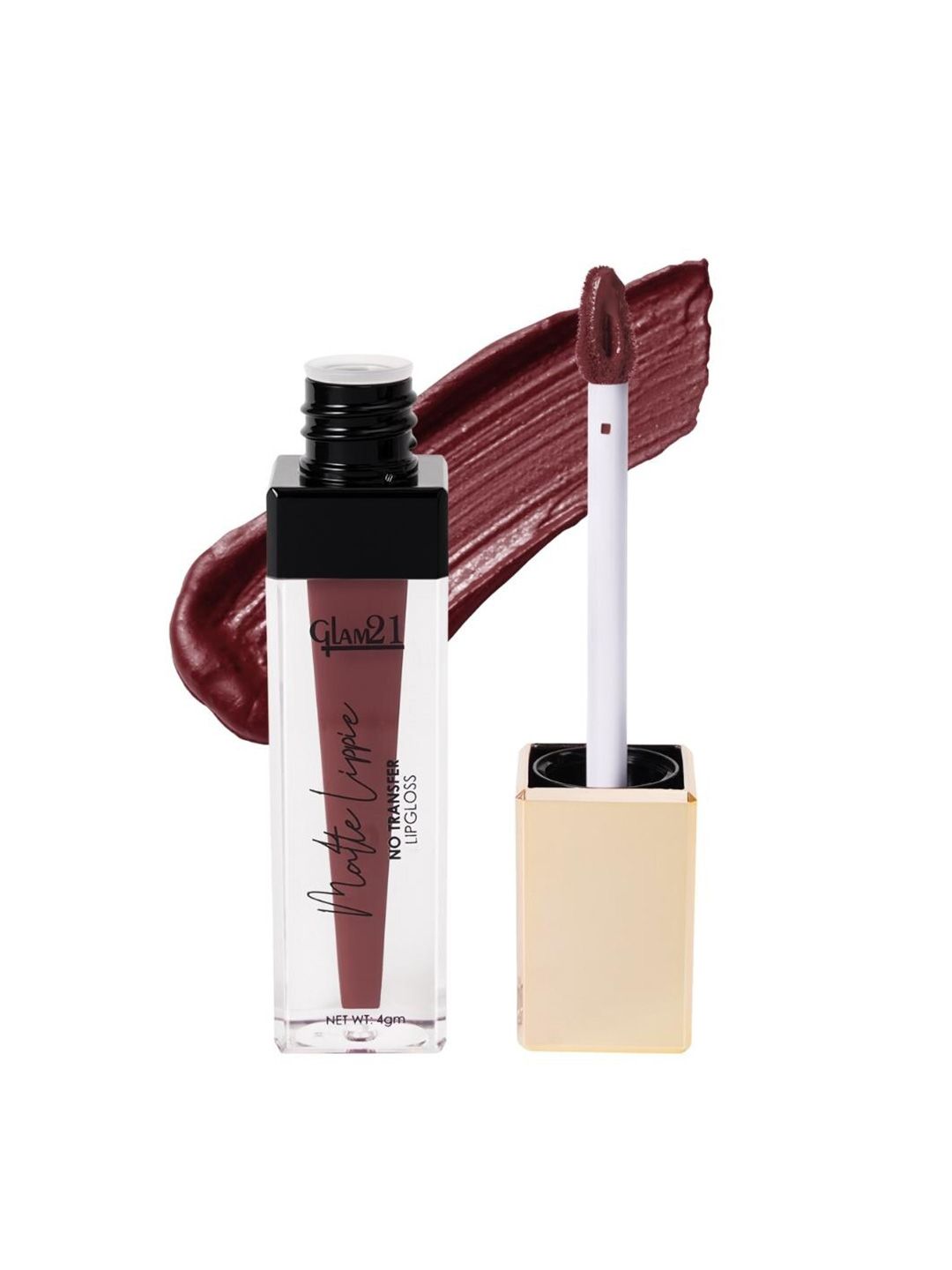 GLAM21 Matte Lippie Lightweight Creamy No-Transfer Lip Gloss 4g - Brown Gold 10-picture-22