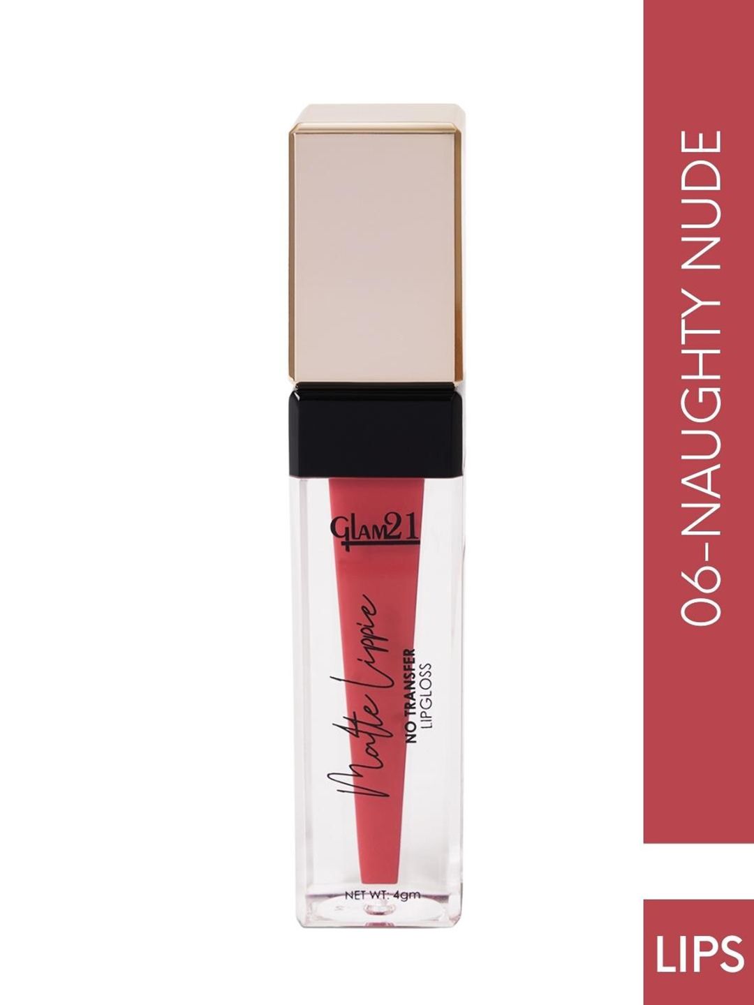 GLAM21 Matte Lippie Lightweight Creamy No-Transfer Lip Gloss 4g - Naughty Nude 06-picture-10