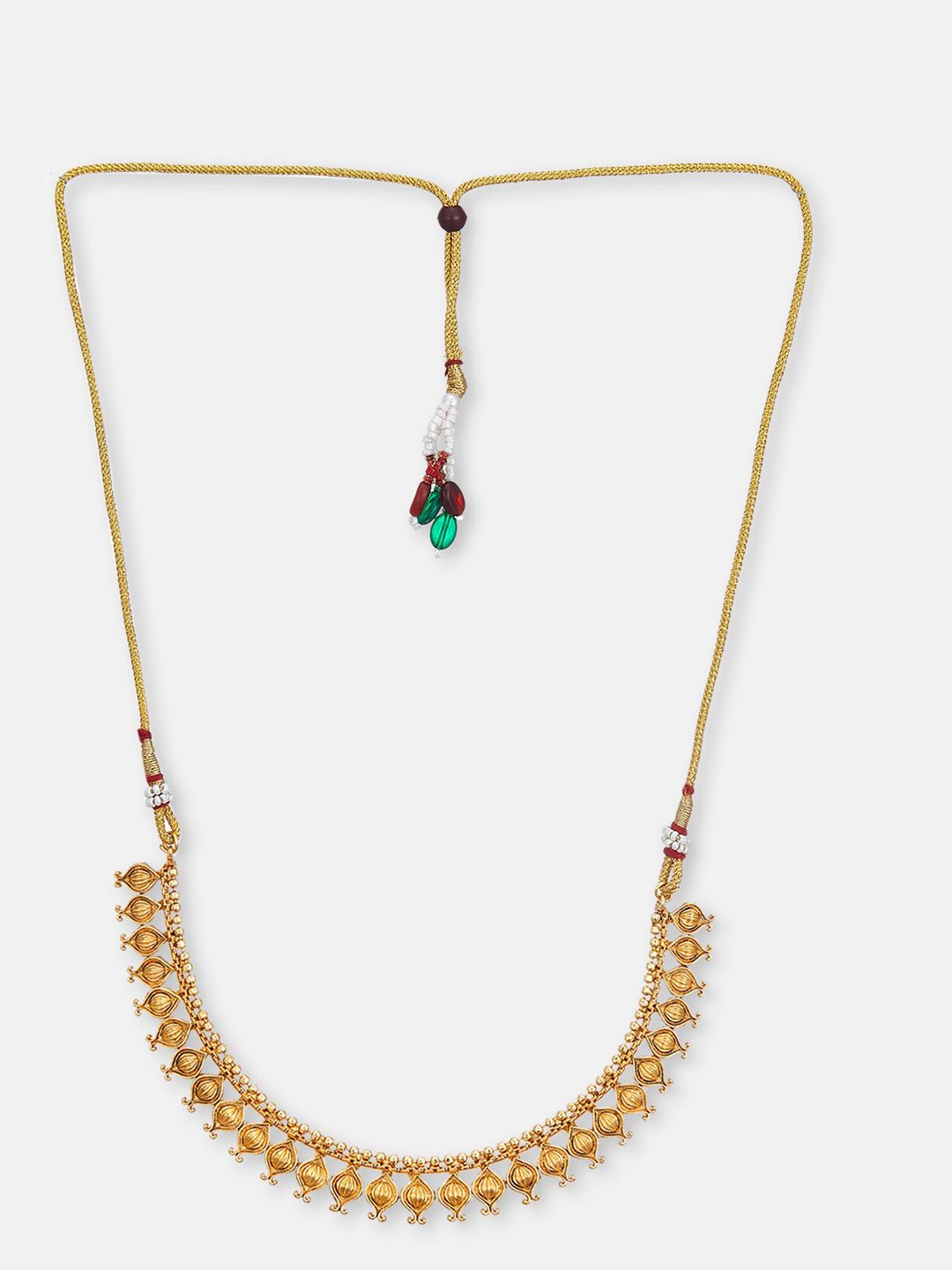 ATIBELLE Gold-Pleated Floral Shaped Jewellery Set