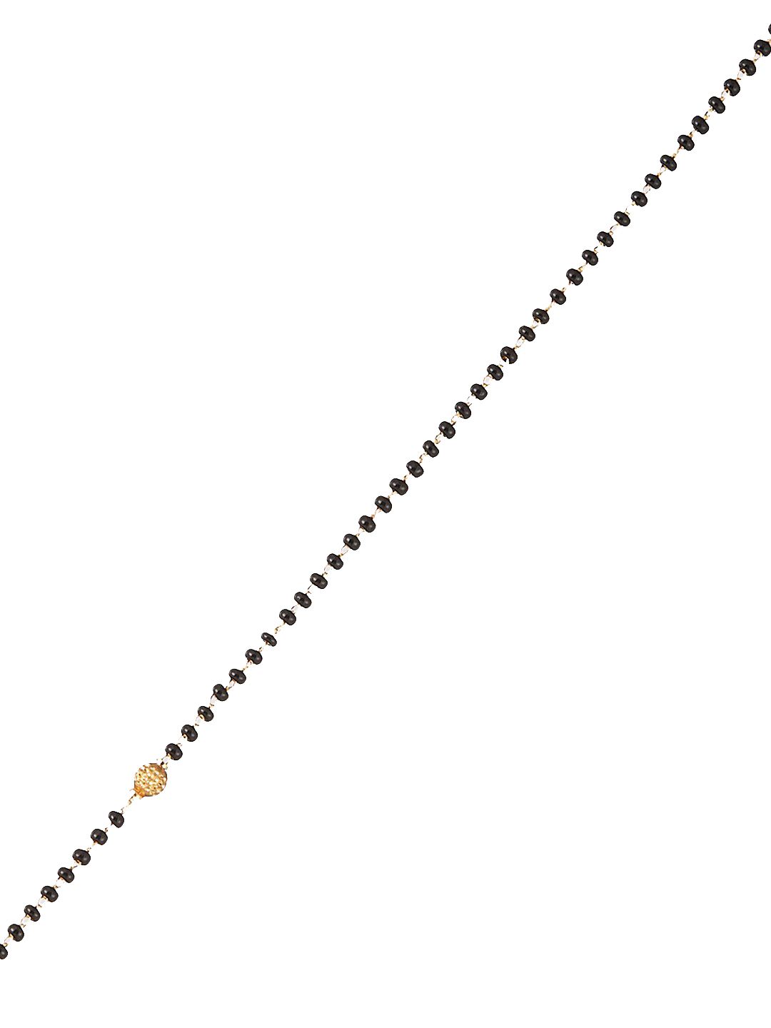 ATIBELLE Gold-Plated Floral Stone-Studded Mangalsutra
