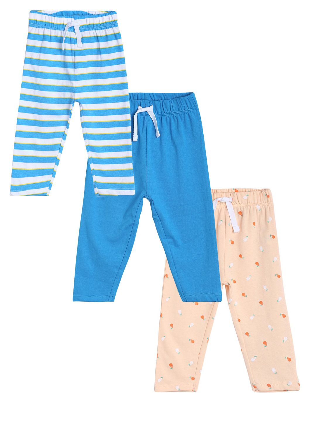MINI KLUB Infants Boys Pack Of 3 Pure Cotton Easy Wash Trousers-picture-56