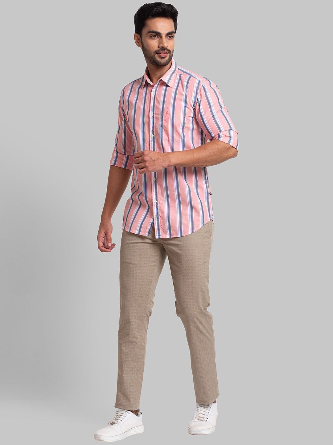 Buy Parx Men Mid Rise Tapered Fit Trousers - Trousers for Men 21831298 ...