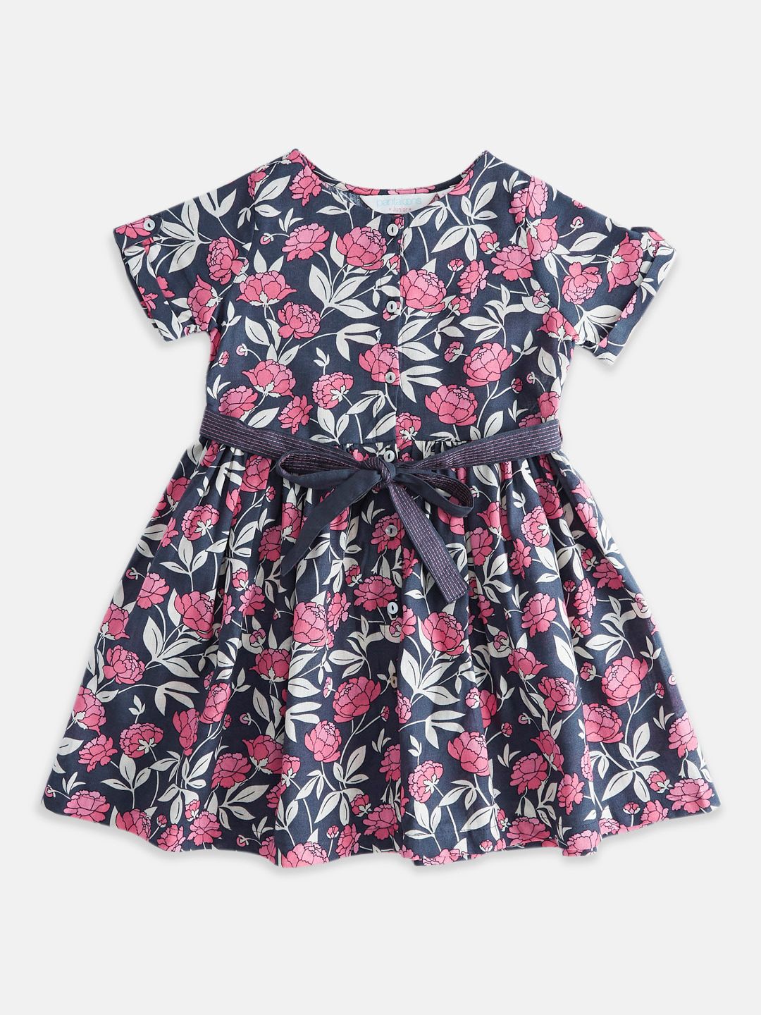 AKKRITI BY PANTALOONS Floral Printed Fit & Flare Cotton Dress-picture-37