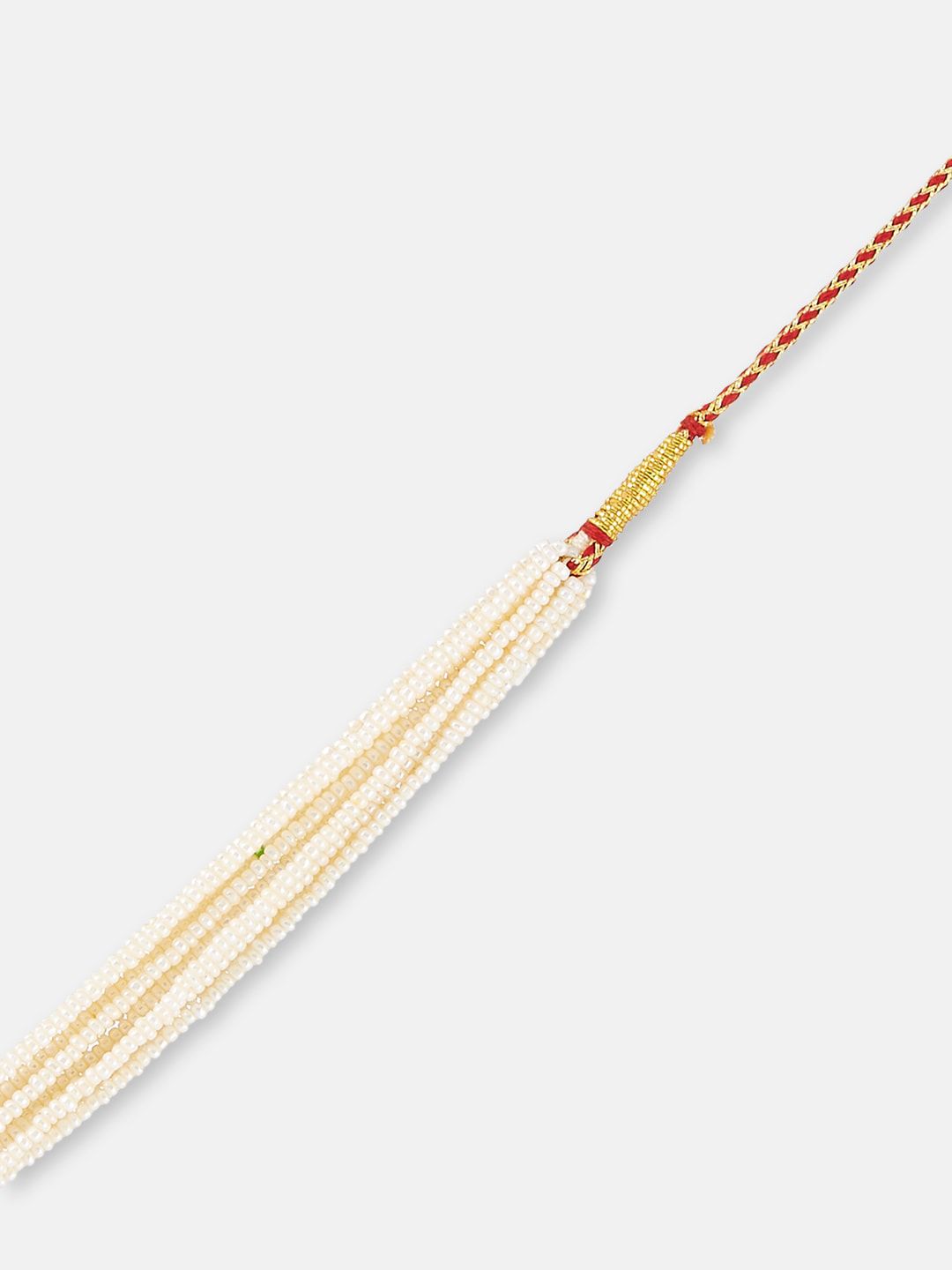 ATIBELLE Gold-Plated Stone Studded & Beaded Antique Necklace
