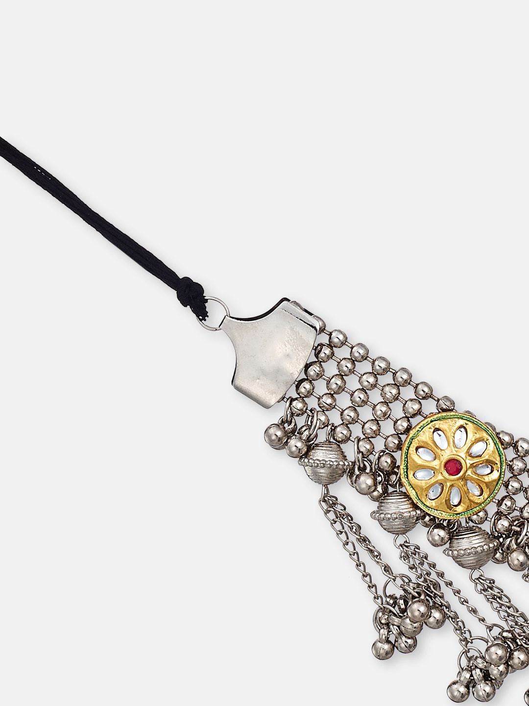 ATIBELLE Silver-Plated German Silver Mirror Necklace
