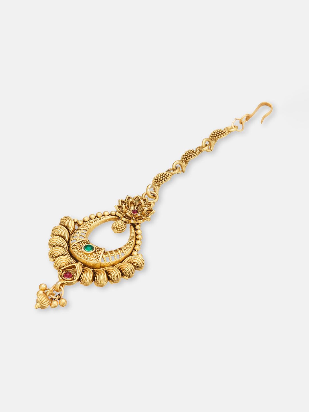 ATIBELLE Gold-Plated Stone-Studded Mangtikka