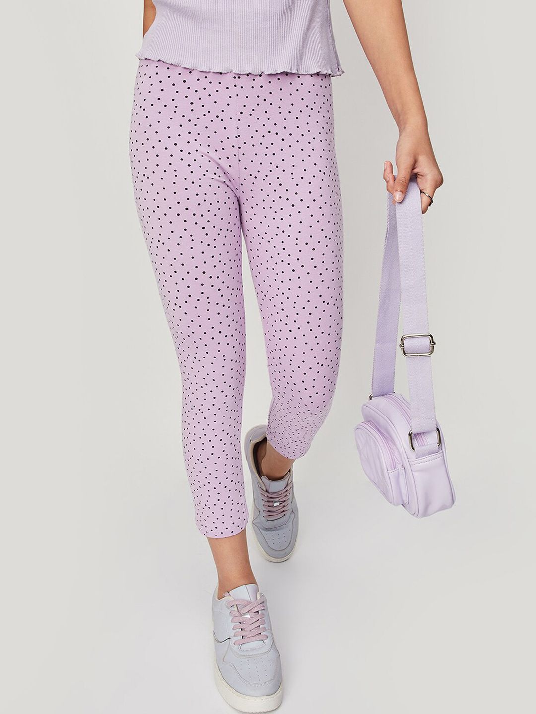 max Girl Dot Printed Ankle-Length Legging-picture-39