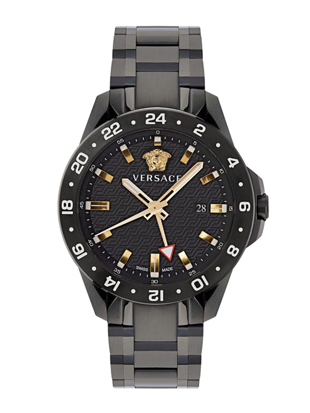 Versace Men Dial & Stainless Steel Bracelet Style Straps Analogue Watch VE2W00622-image-34