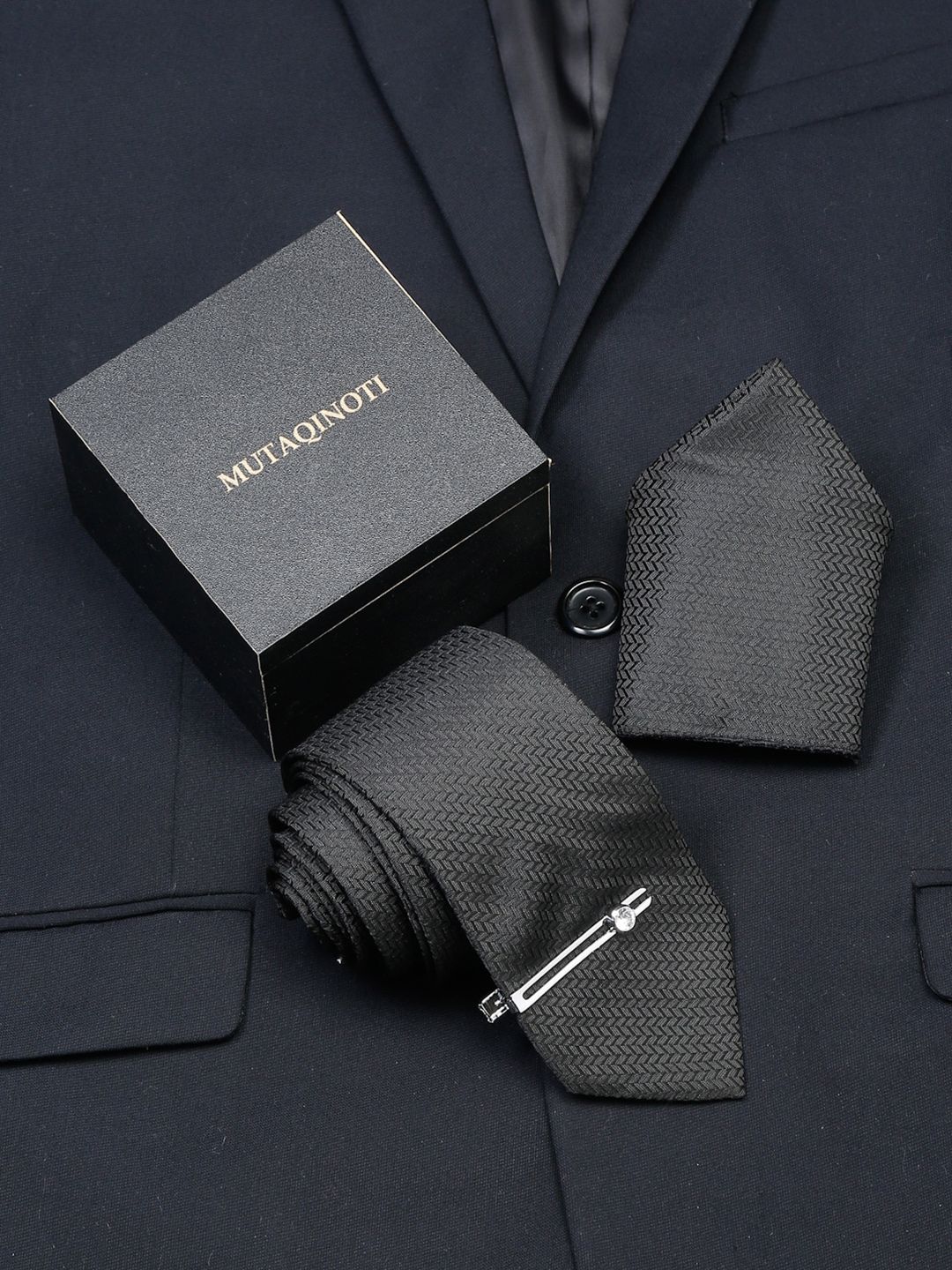 MUTAQINOTI Men Silk Necktie Accessory Gift Set-picture-56