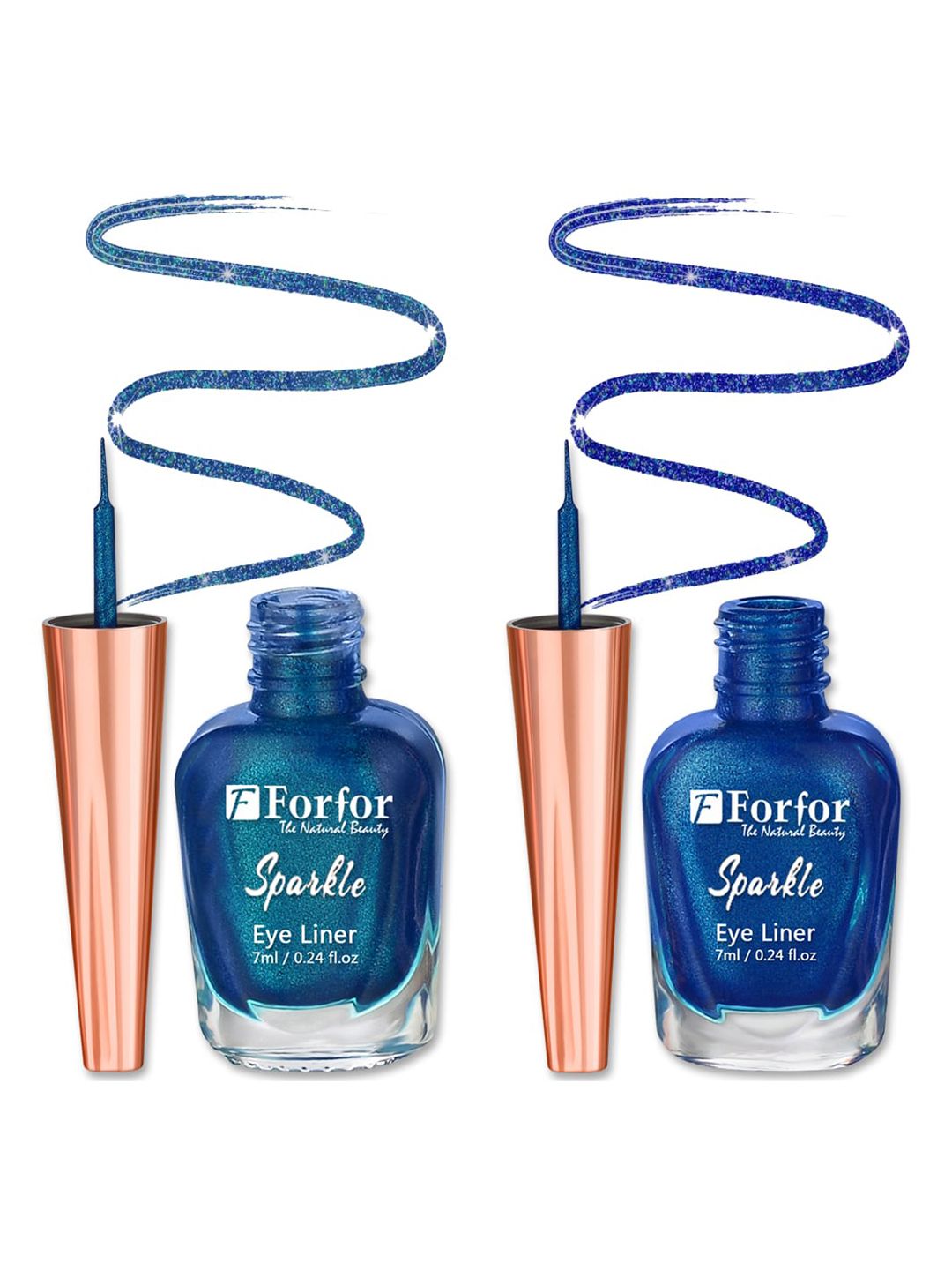 FORFOR Sparkle Set Of 2 Liquid Glitter Eyeliners 7 ml Each - Royal Blue 07 & Blue 08-image-26