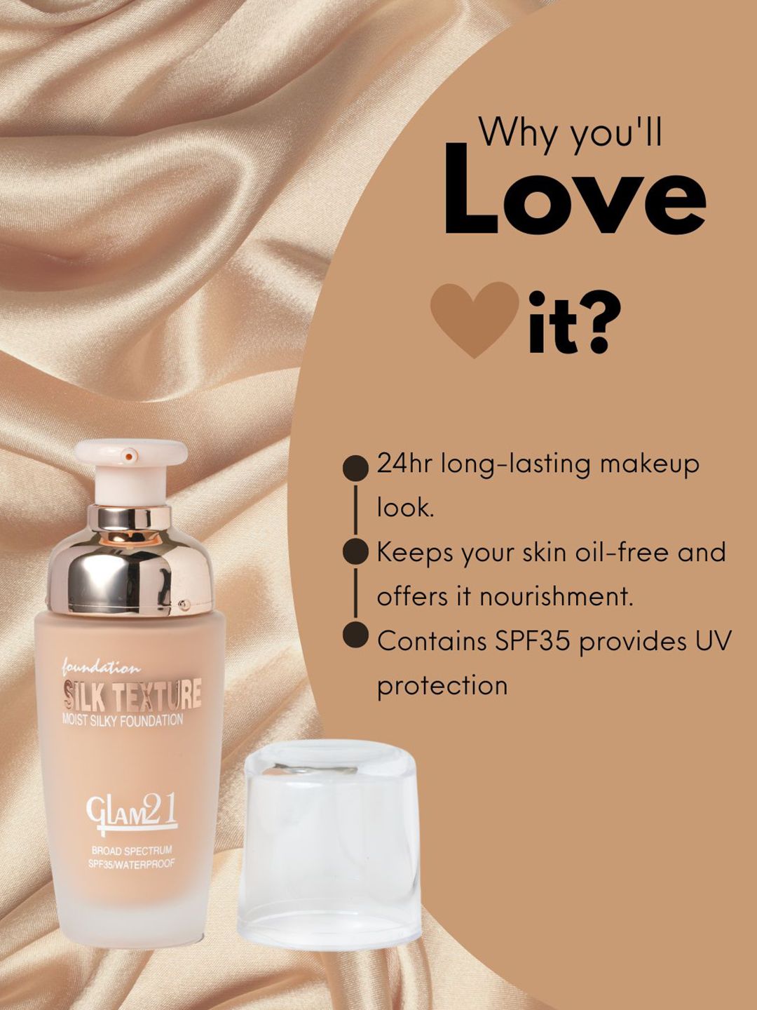 glam 21 silk texture foundation
