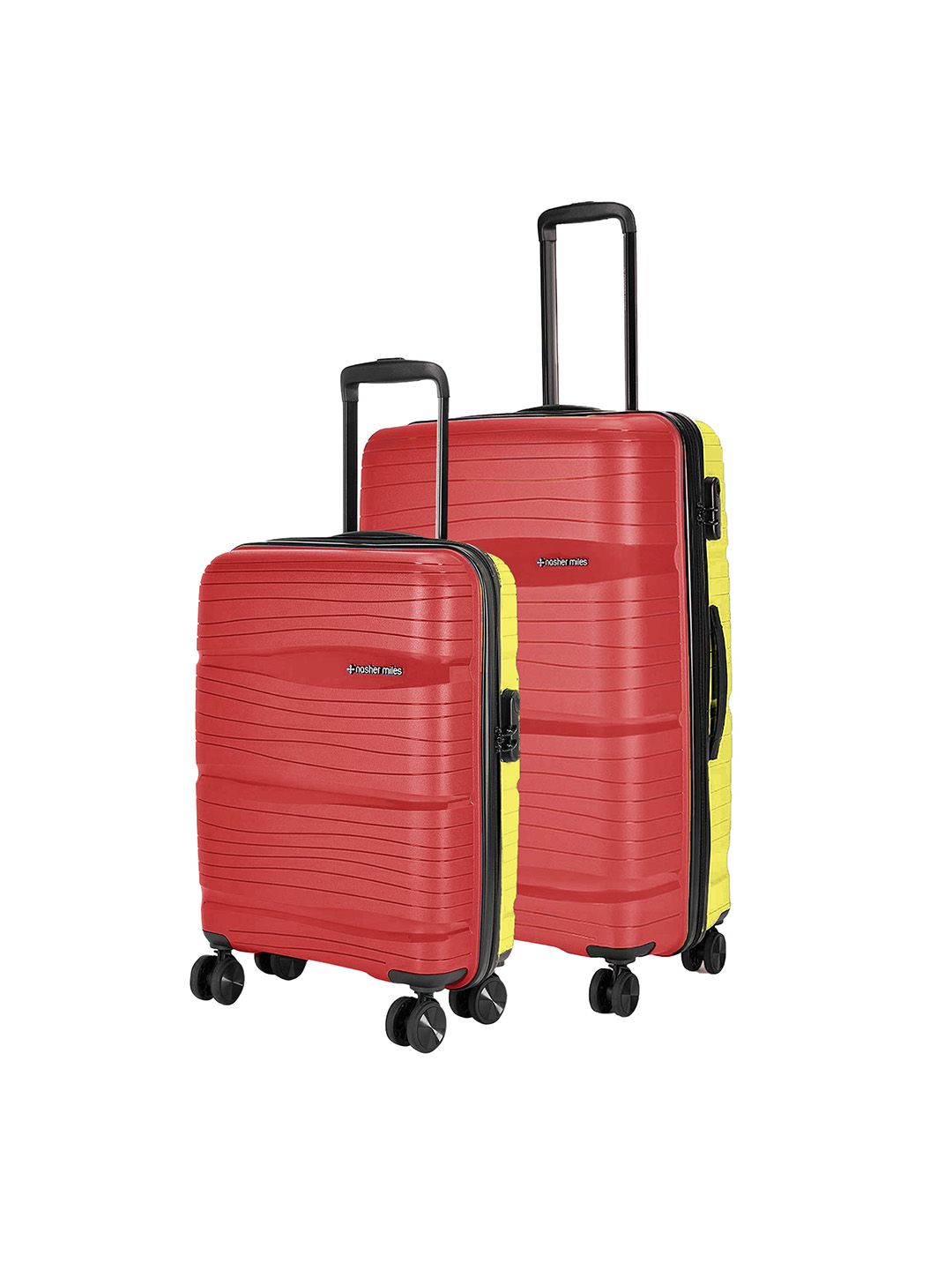 Nasher Miles Set Of 2 Colourblocked Hard-Sided Trolley Suitcase-image-27
