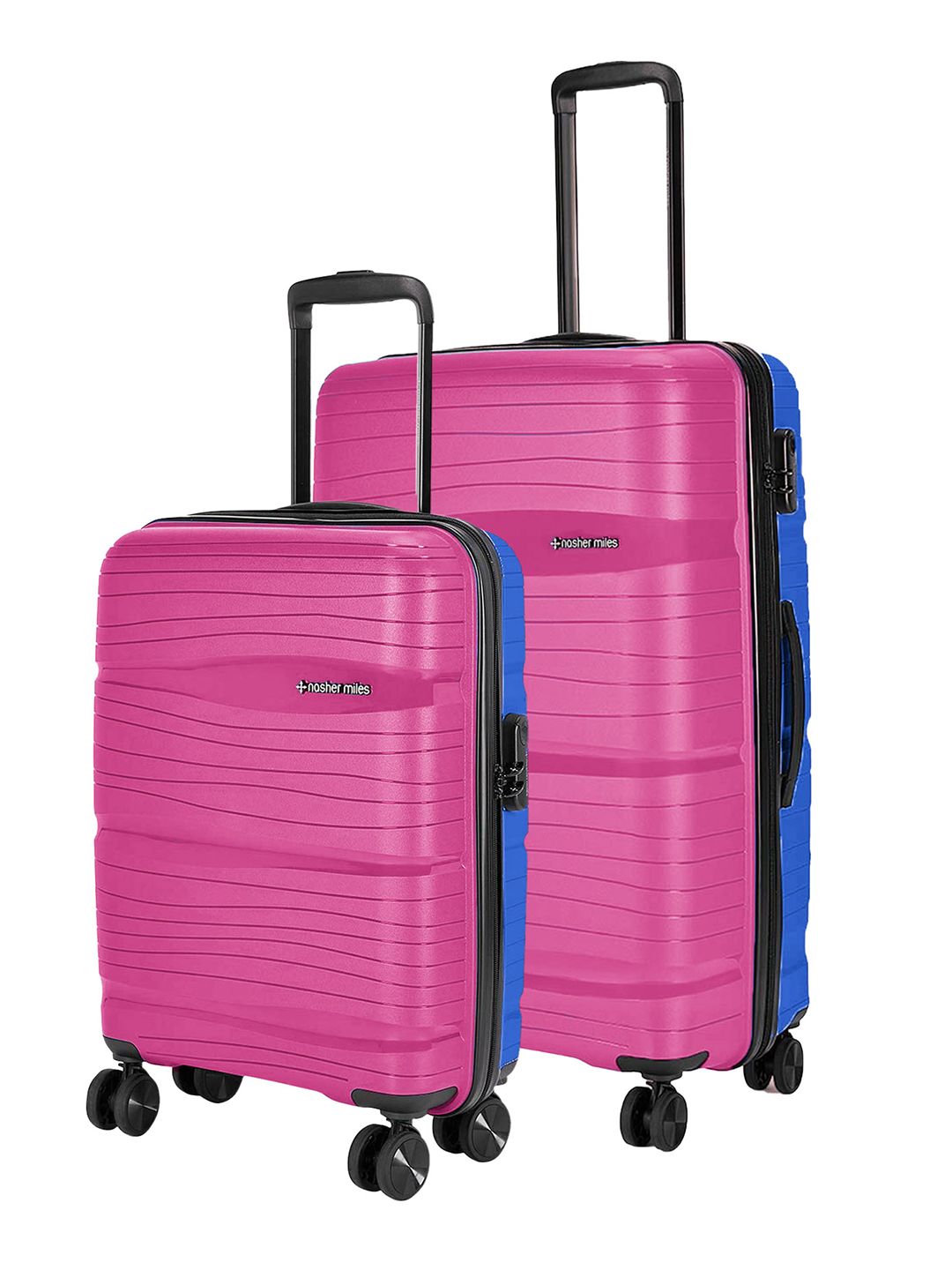 Nasher Miles Nicobar 2Pcs Colourblocked Hard-Sided Polypropylene Medium-Small Trolley Bags-picture-28
