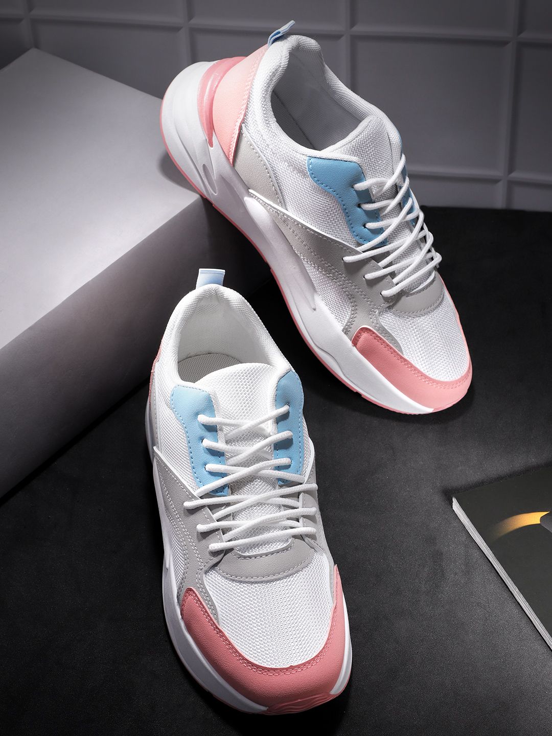 Roadster women colourblocked everyday sneakers price history