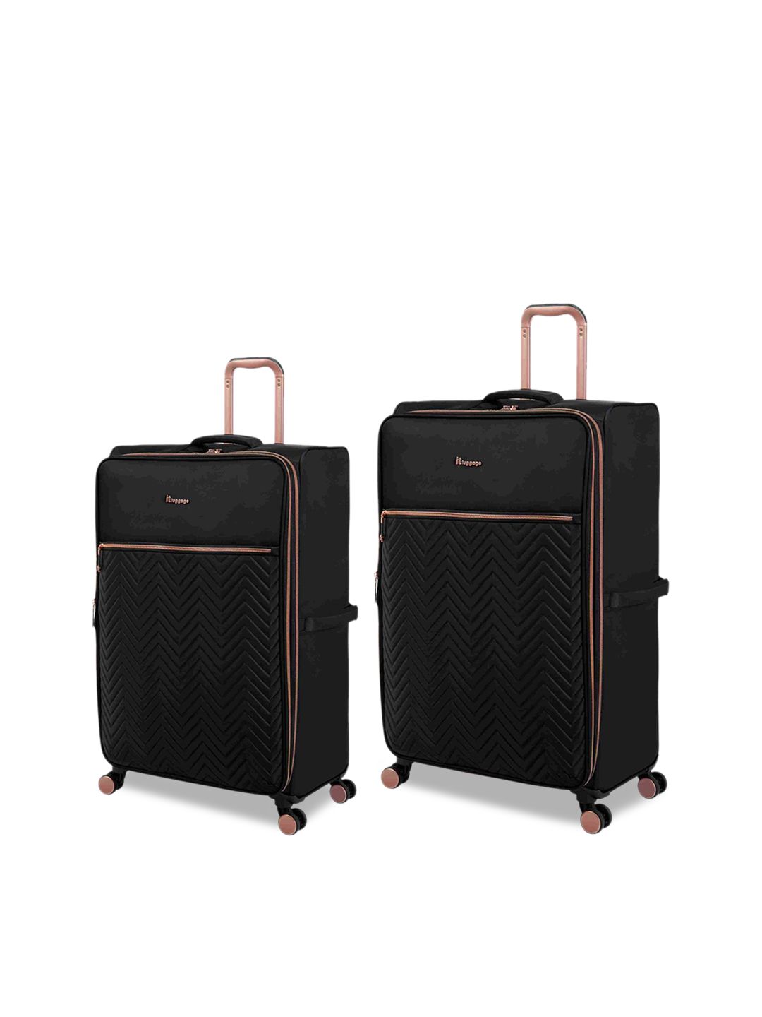 IT luggage Set Of 2 Textured Soft-Sided Trolley Suitcases-picture-41