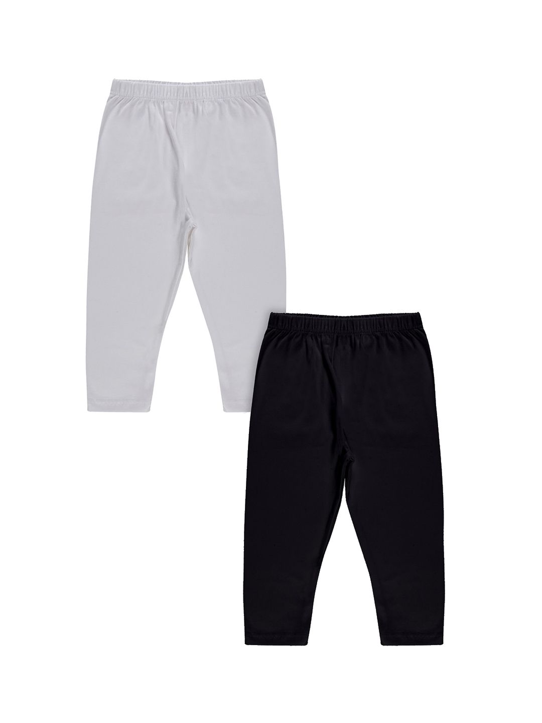 KiddoPanti Girls Pack Of 2 Three-Fourth Length Leggings-picture-18