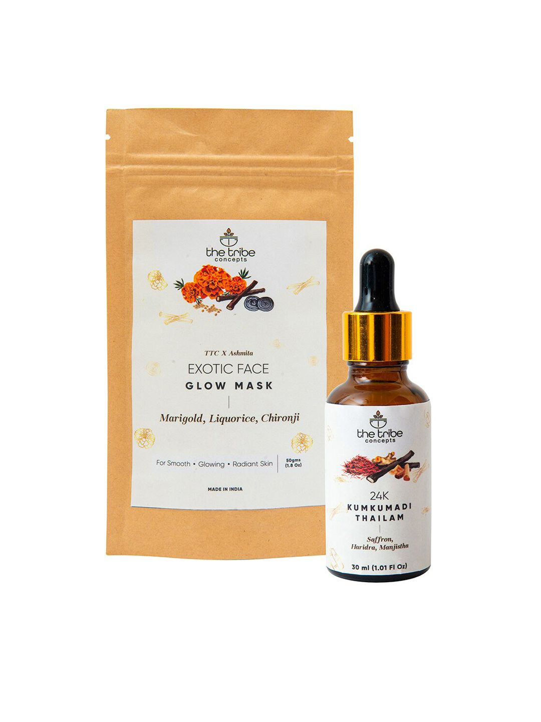 The Tribe Concepts Set Of Face mask & Kumkumadi Thailam-image-41