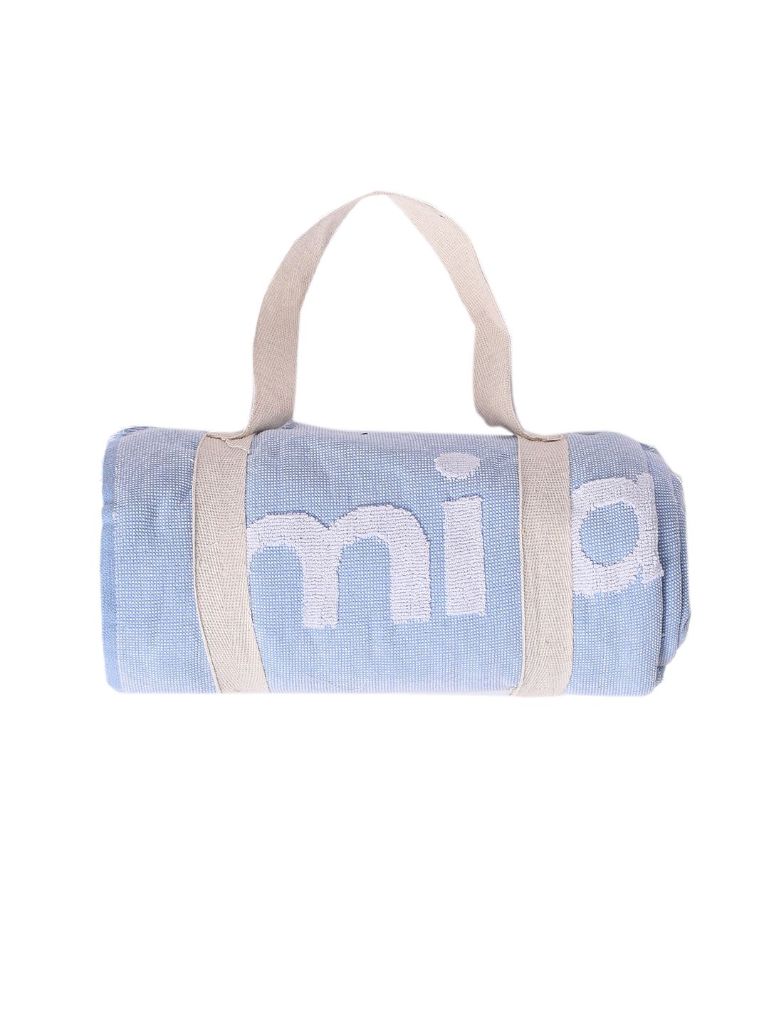 MiArcus Girls Blue & White Mermazing Printed 400 GSM Terry Cotton Beach Towel