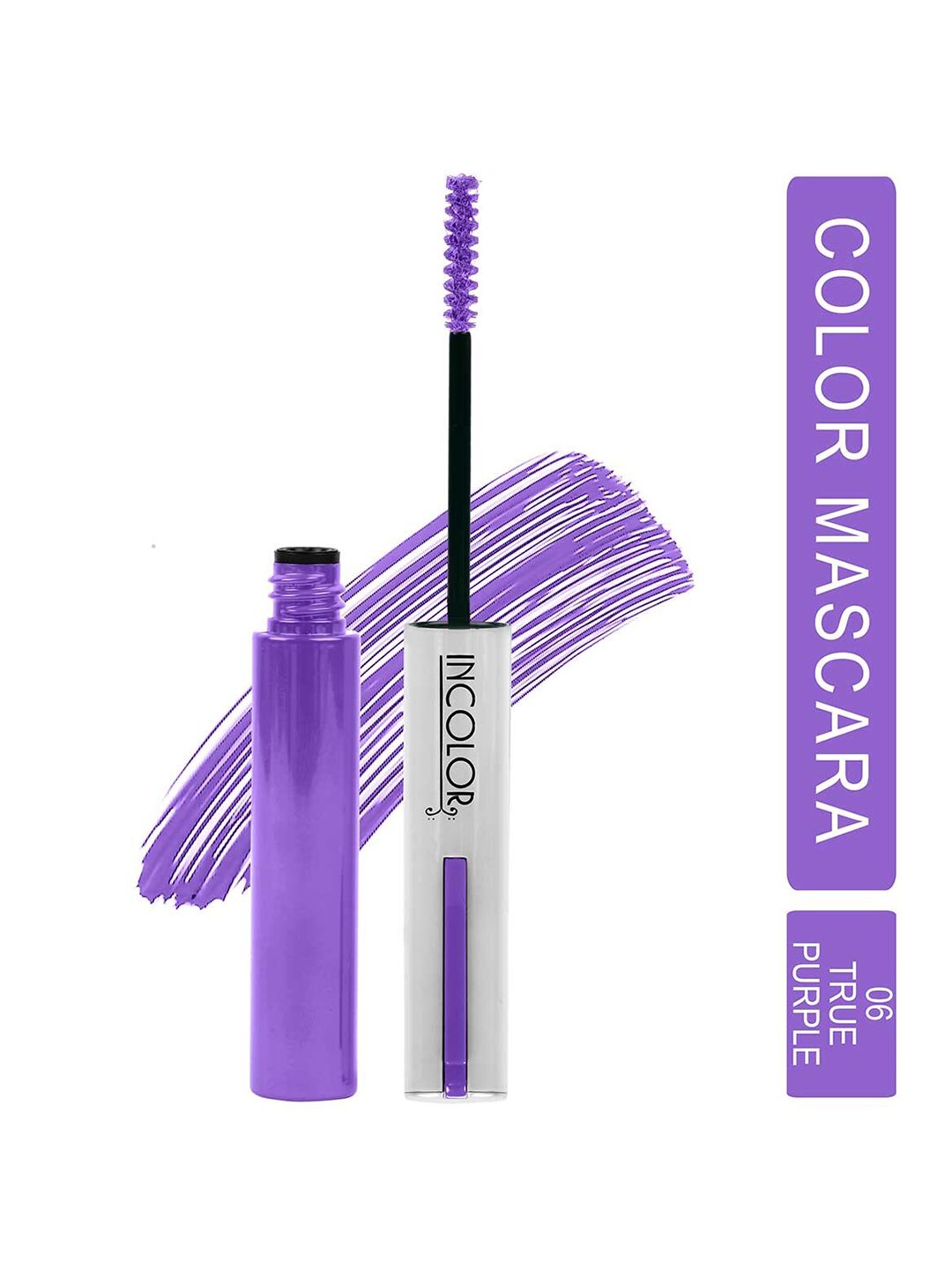 INCOLOR Eye Makeup Long Lasting Color Mascara 6 ml - True Purple 06-image-3