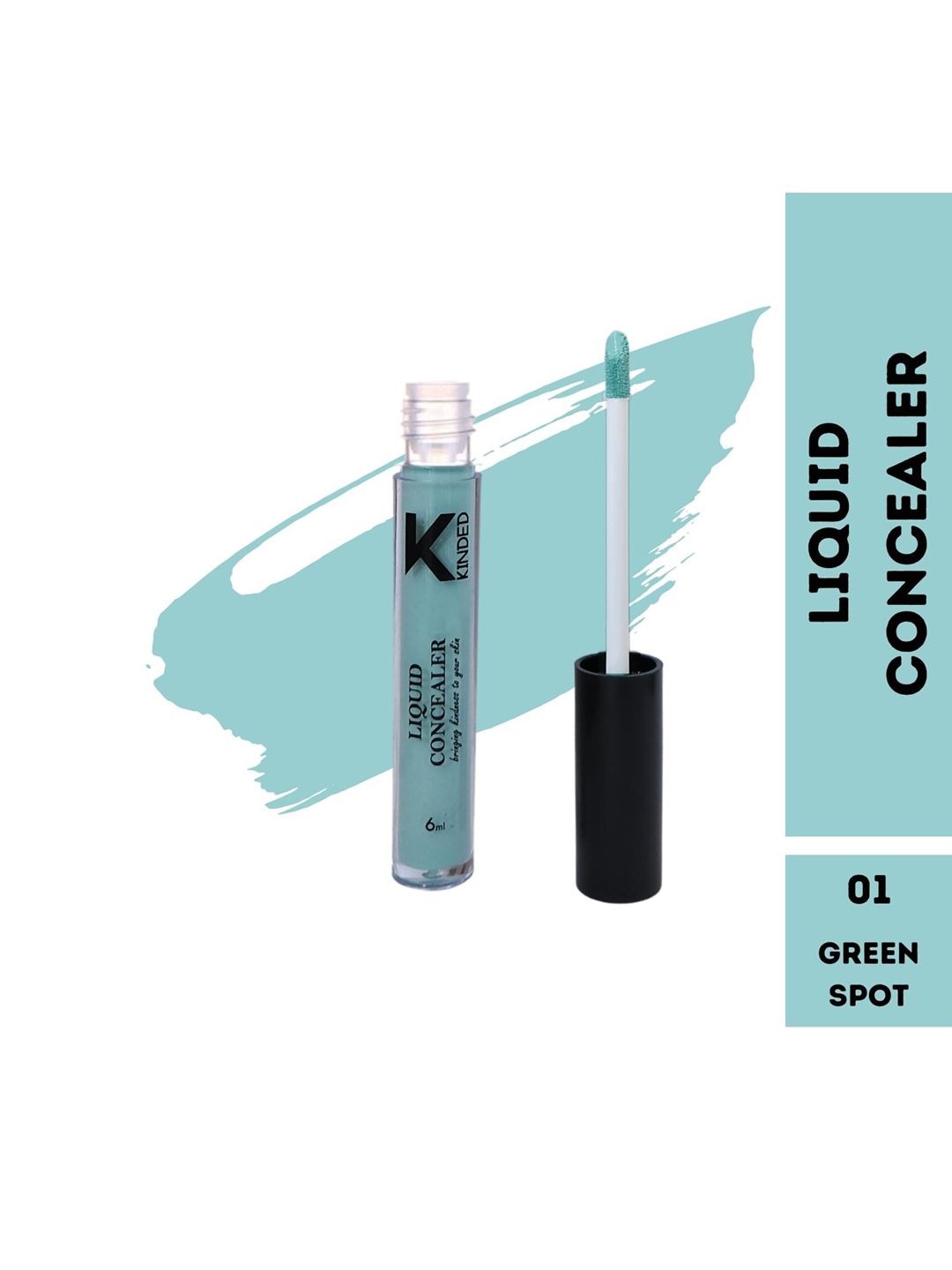KINDED Full Coverage Creamy Matte Liquid Concealer 6ml - Green Spot 01-image-47