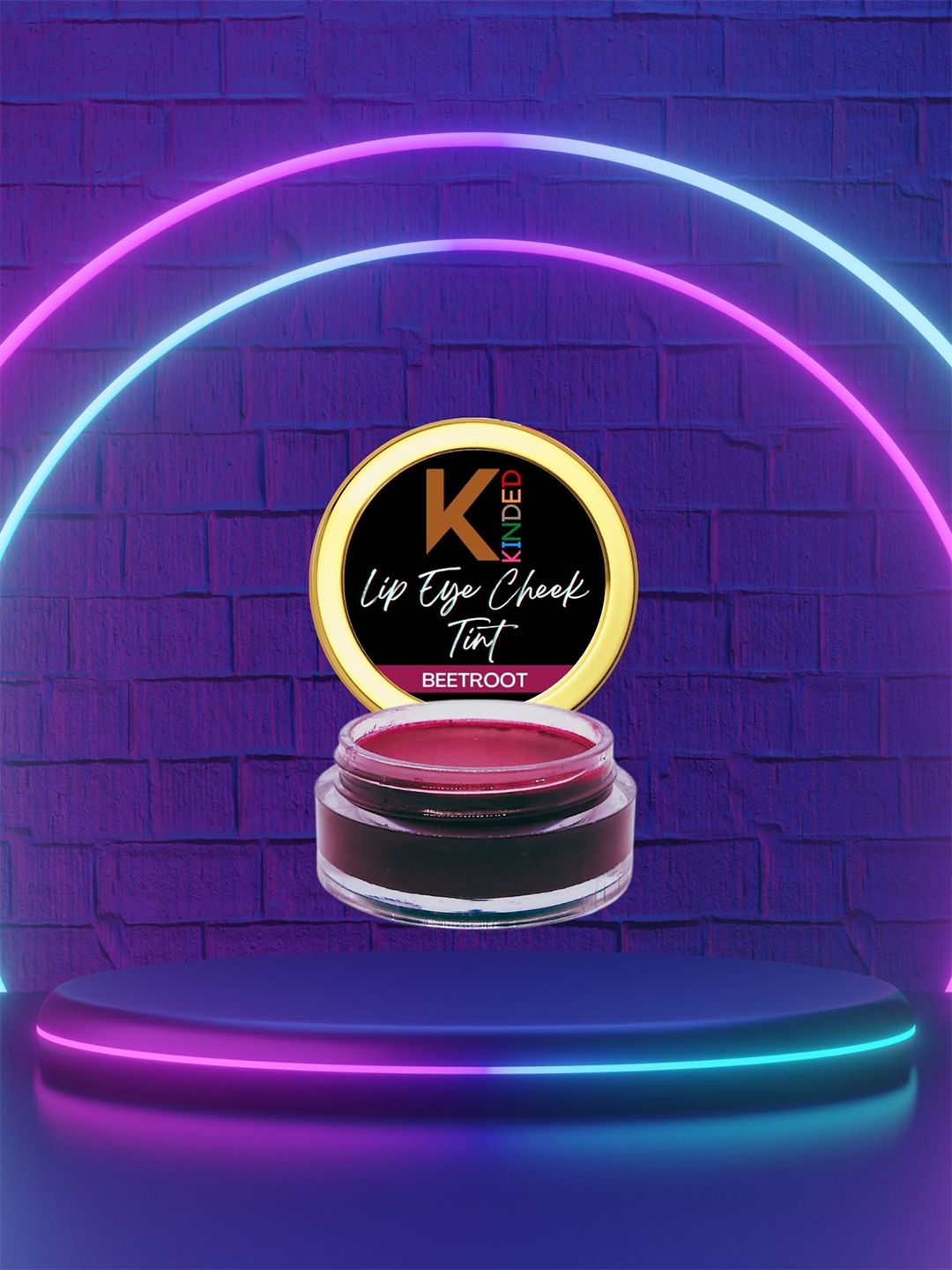 KINDED Creamy Matte Finish Lip Eye Cheek Tint 8 g - Beetroot 01-picture-19