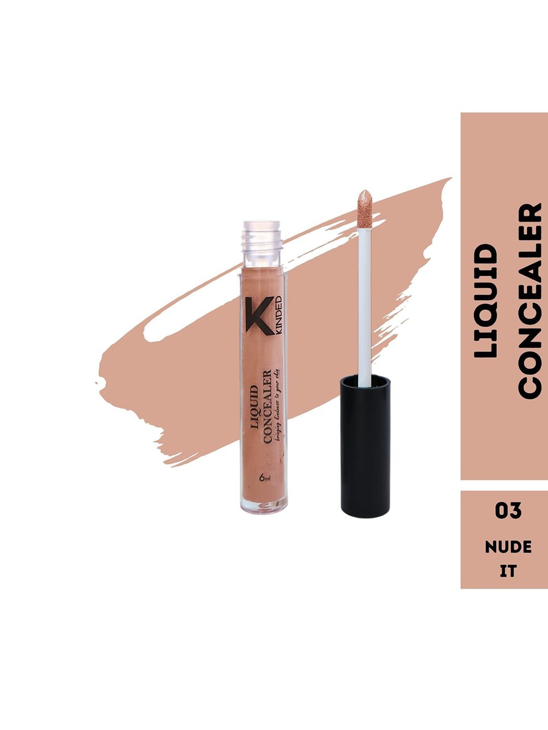 KINDED Full Coverage Creamy Matte Liquid Concealer 6ml - Nude It 03-image-45