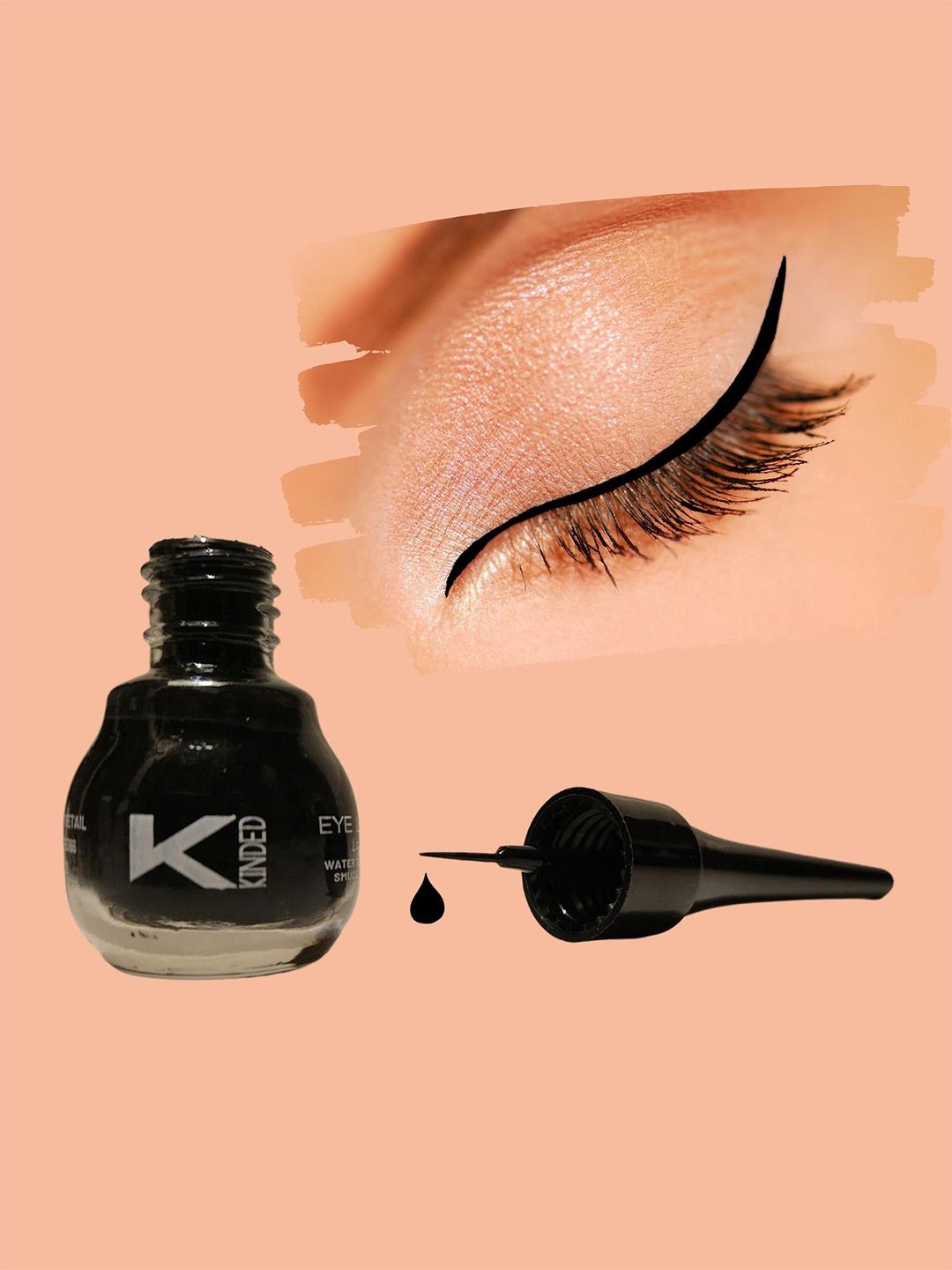 KINDED Smudge Proof & Long Lasting Matte Liquid Eye Liner 5 ml - Midnight Black 01-image-42