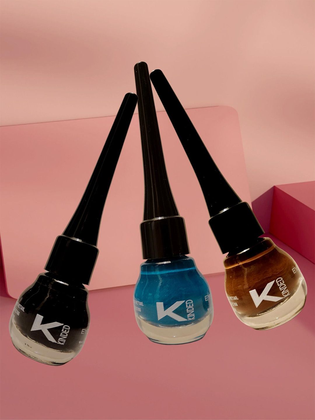KINDED Set Of 3 Smudge Proof Long-Lasting Matte Finish Liquid Eyeliner - 5ml each-picture-11