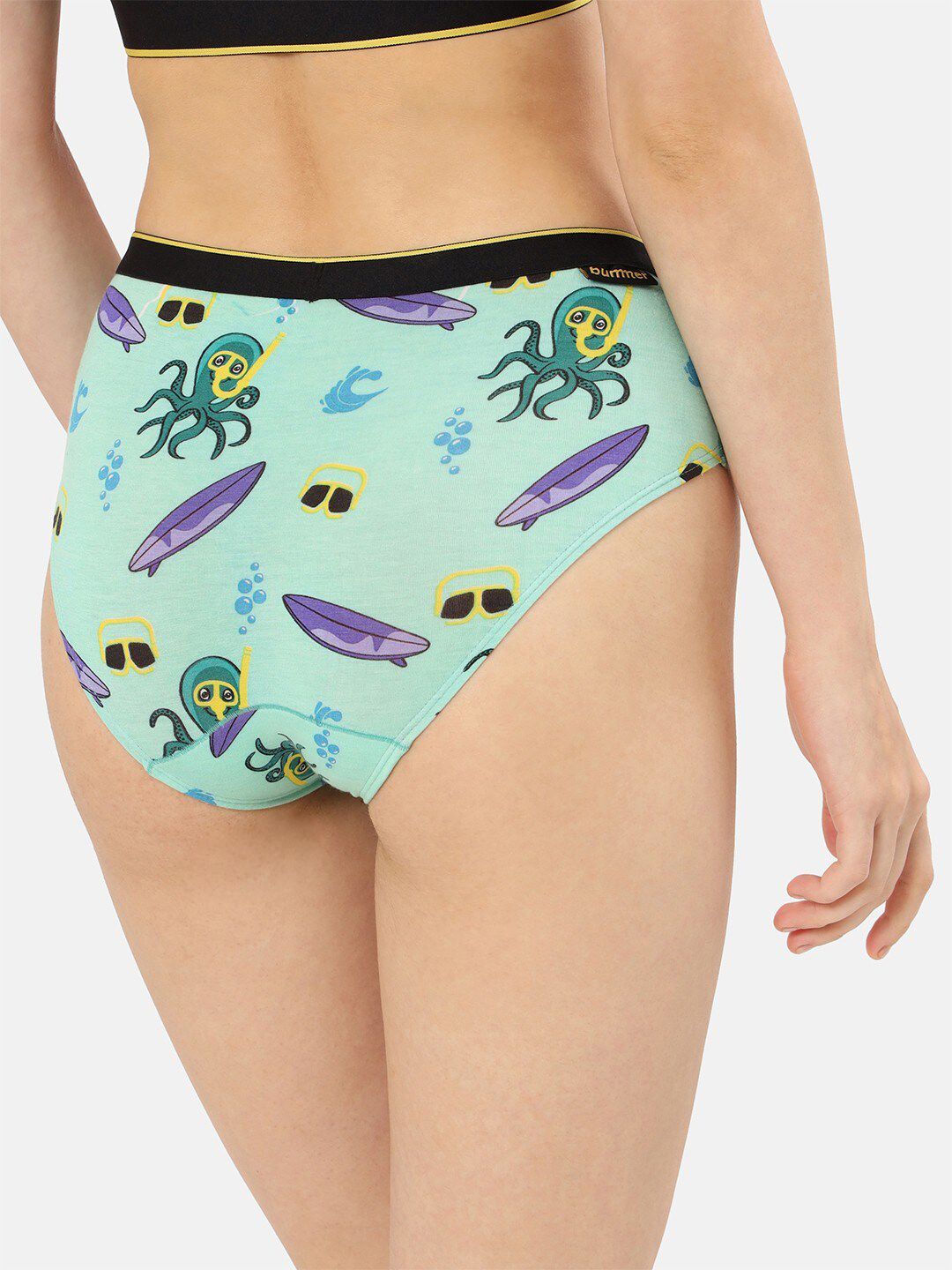 Buy Bummer bummer Women Printed Modal Boy Shorts Brief