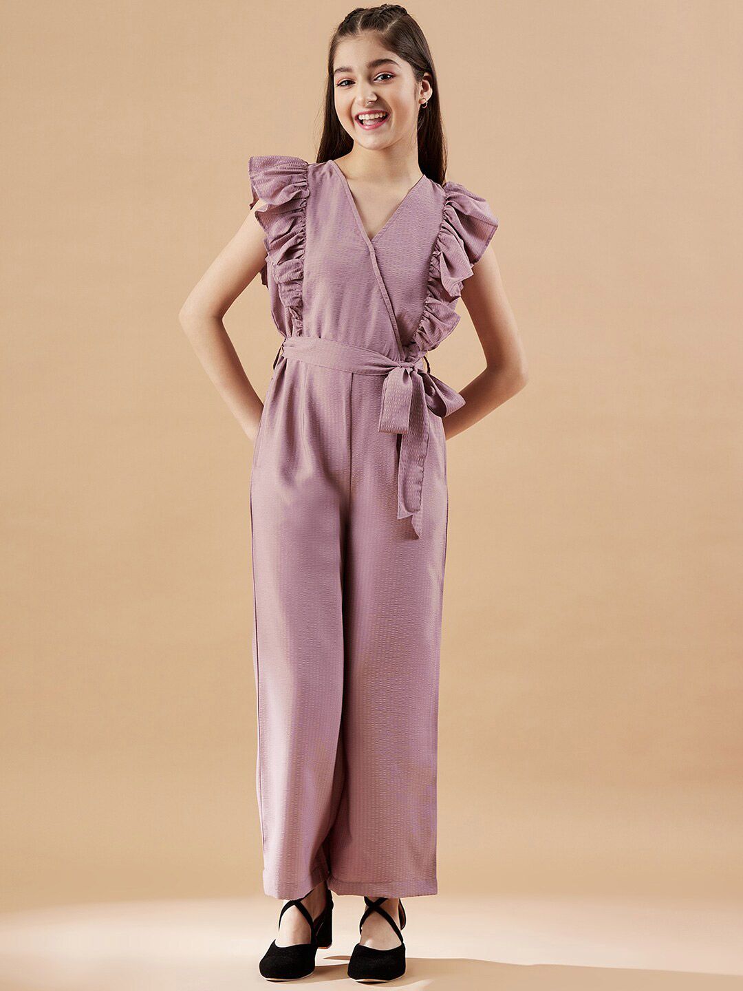 Cherry & Jerry Girls Waist Tie-Ups Basic Jumpsuit-picture-27