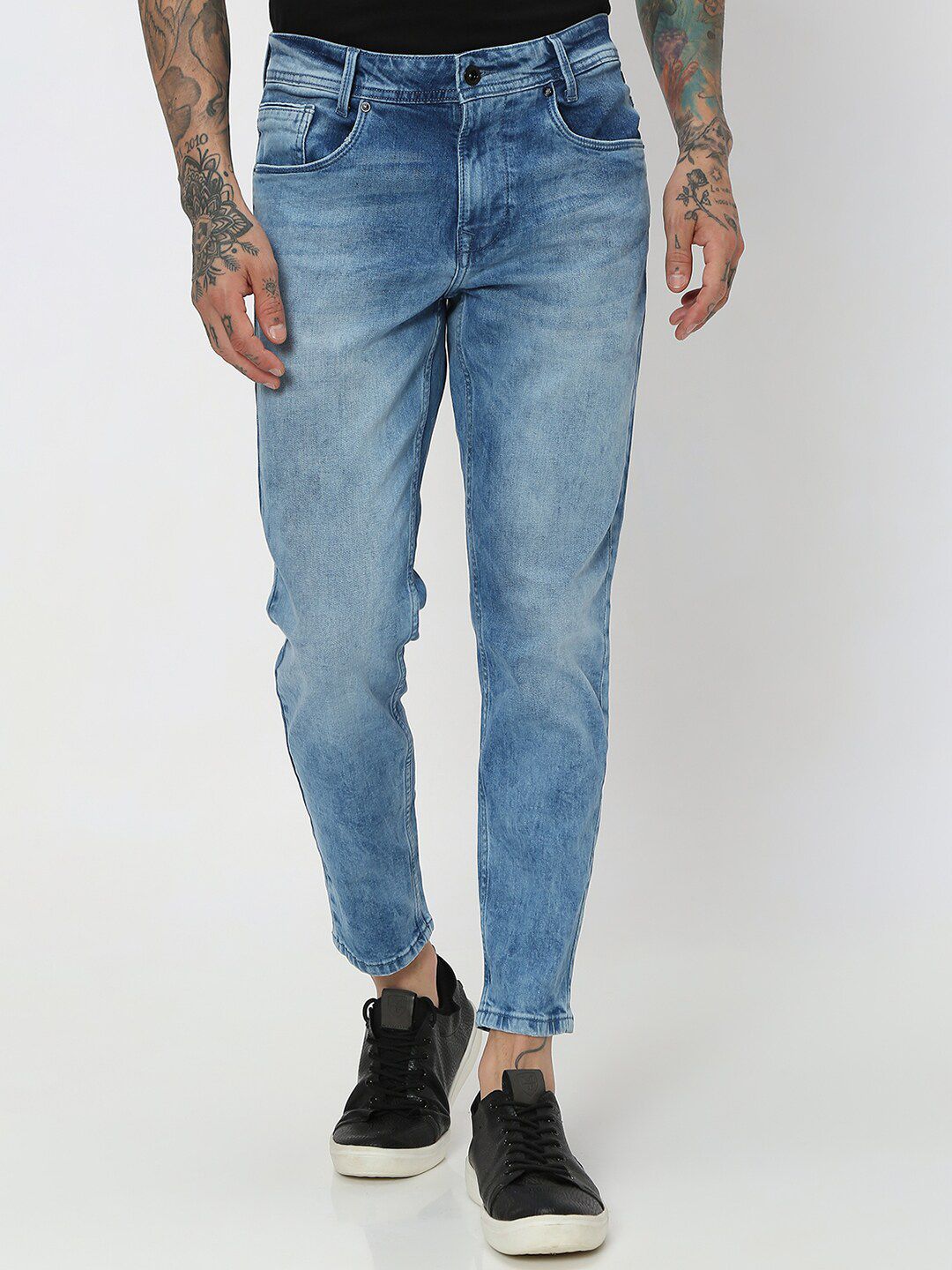 Mufti Men Slim Fit Heavy Fade Stretchable Jeans - Price History