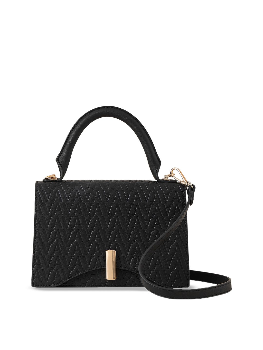 Accessorize London Women Faux Leather Small Logo Handheld Satchel Sling Bag-picture-40