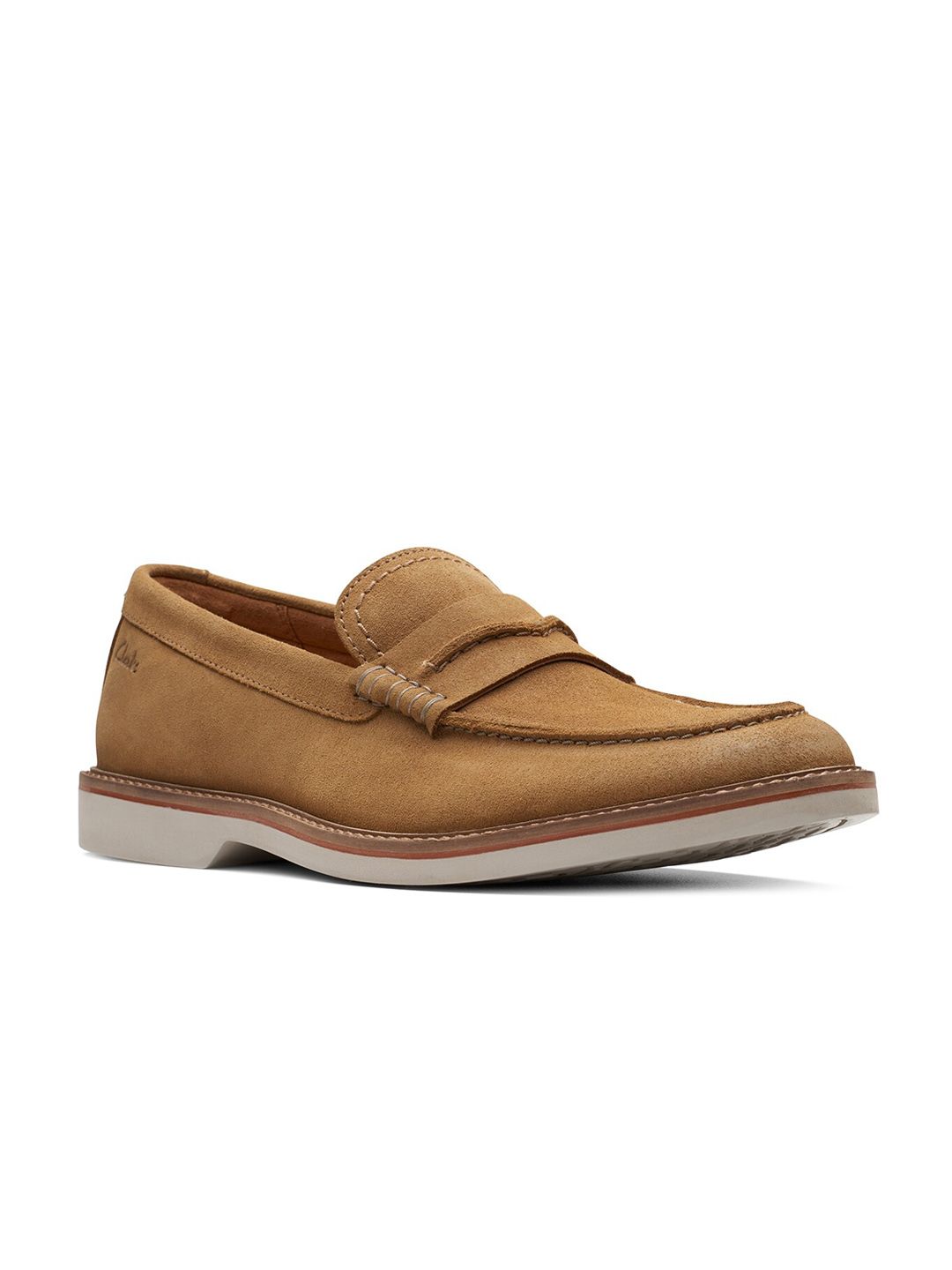 Clarks Men Slip-on Mid-Top Suede Loafers