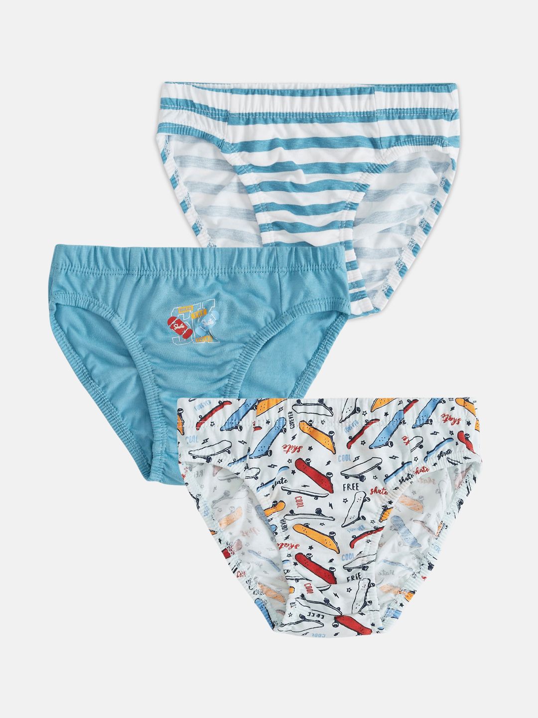 Pantaloons Junior Boys Pack Of 3 Printed Cotton Basic Briefs-picture-56