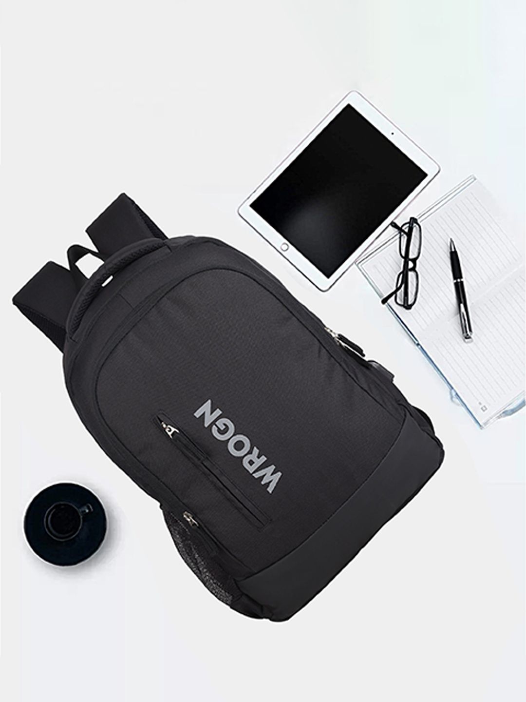 wrogn x fwd WROGN Typography Backpack with USB Charging Port-picture-20
