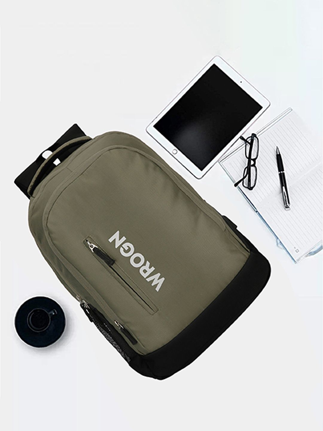 wrogn x fwd WROGN Typography Backpack with USB Charging Port-picture-24