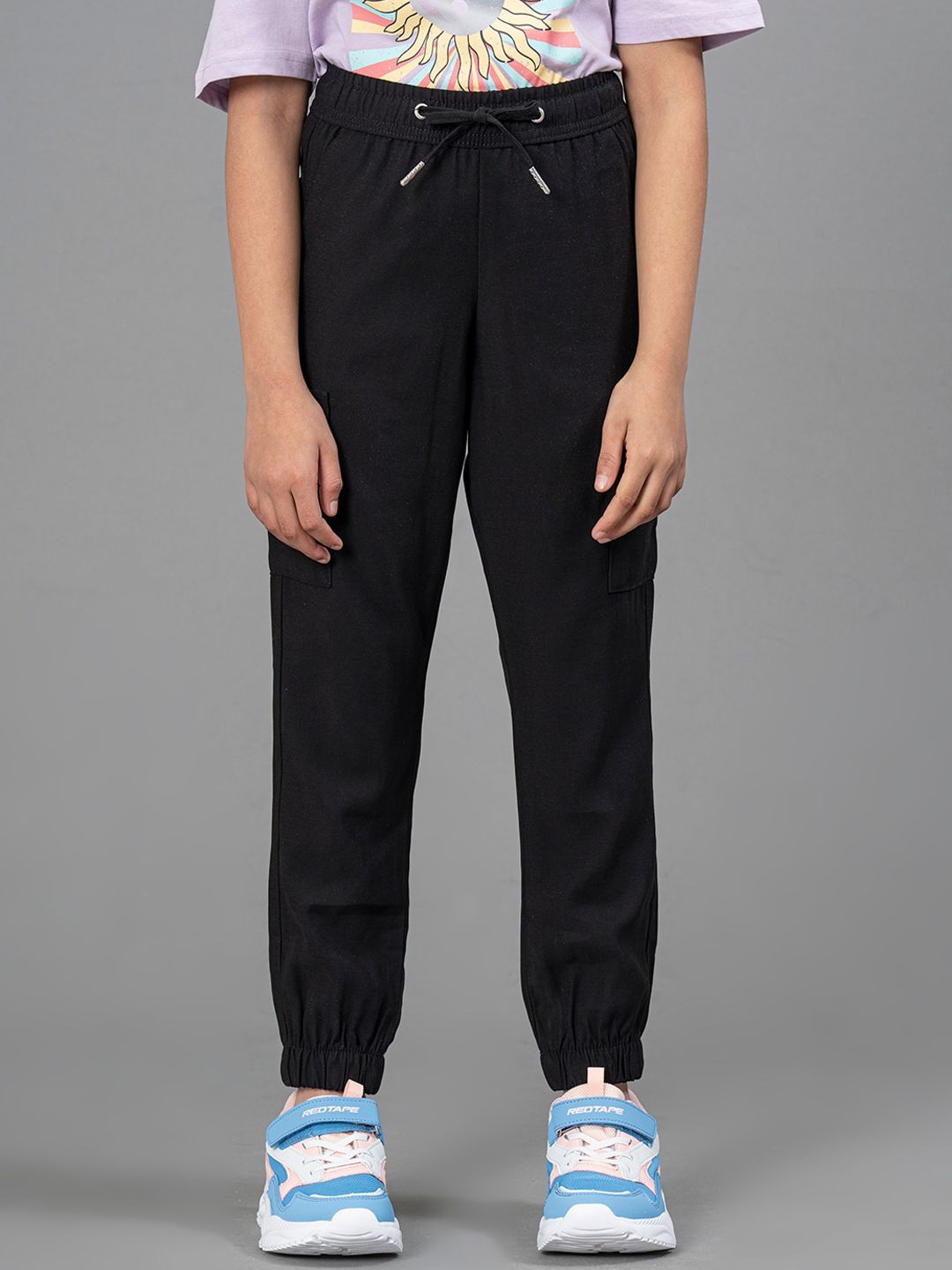 Mode by Red Tape Girls Mid Rise Plain Joggers-image-32