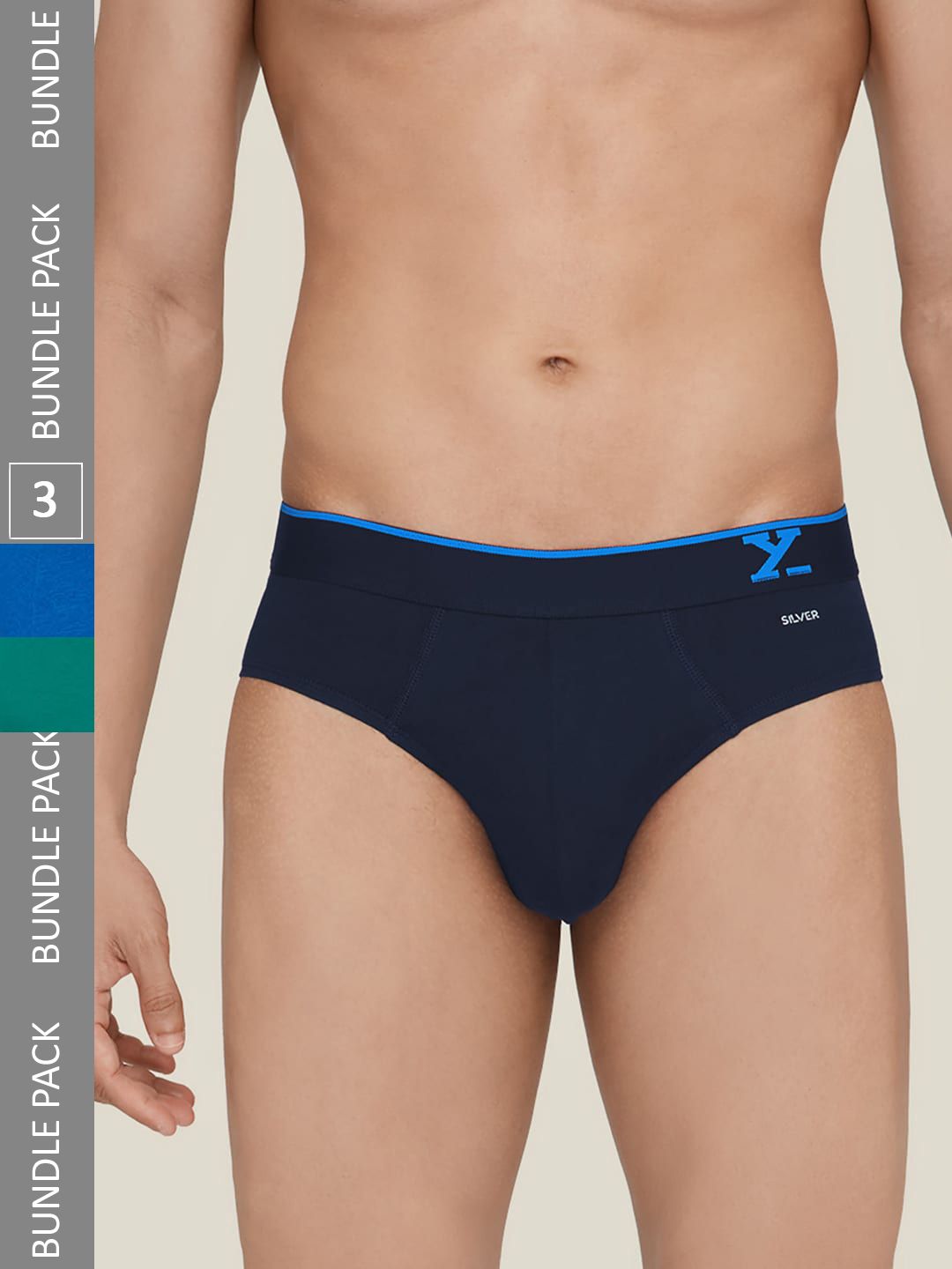 XYXX  Men Pack Of 3 Traq Anti microbial Basic Briefs-picture-39