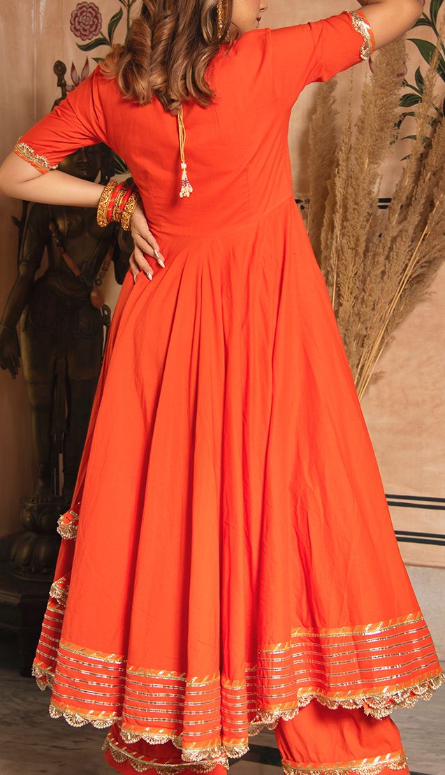 Women Angrakha Gotta Patti Kurta Set main image 1