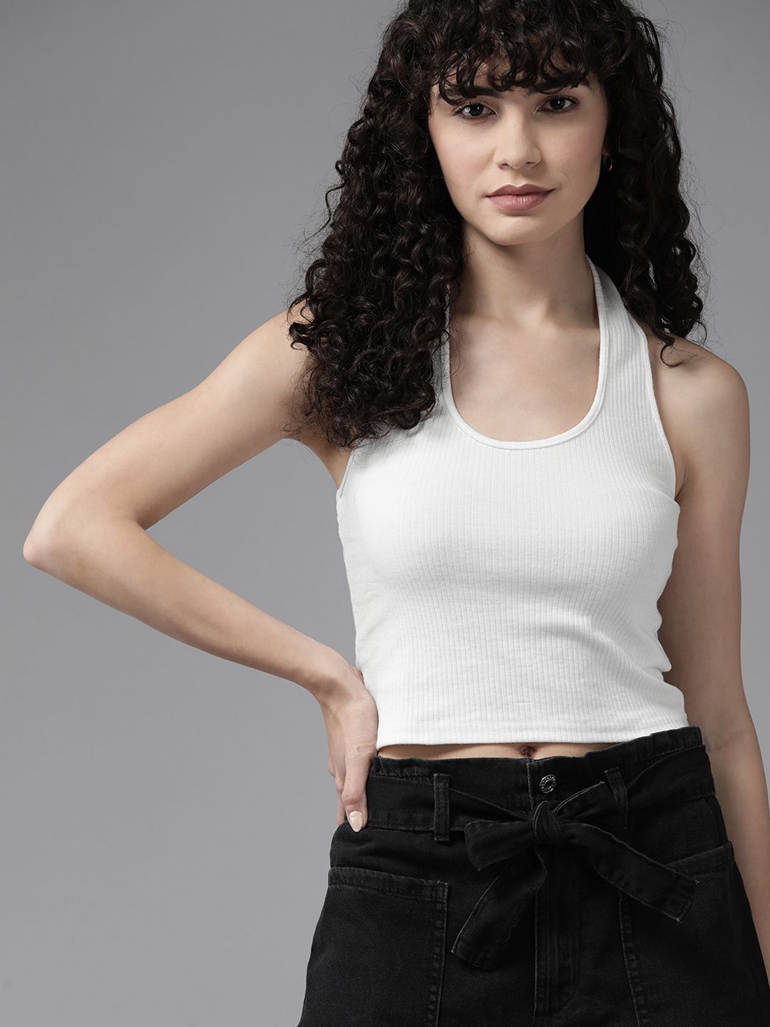 The Roadster Lifestyle Co. Halter Neck Solid Top