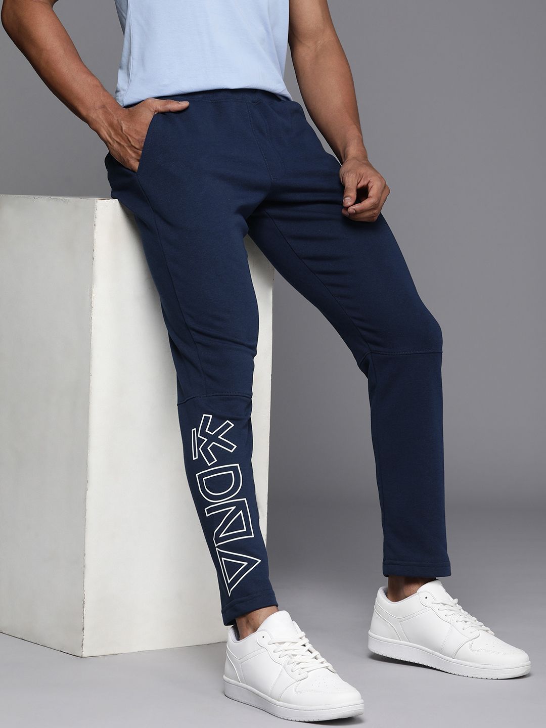 WROGN Men Brand Logo Printed Detail Regular Fit Track Pants