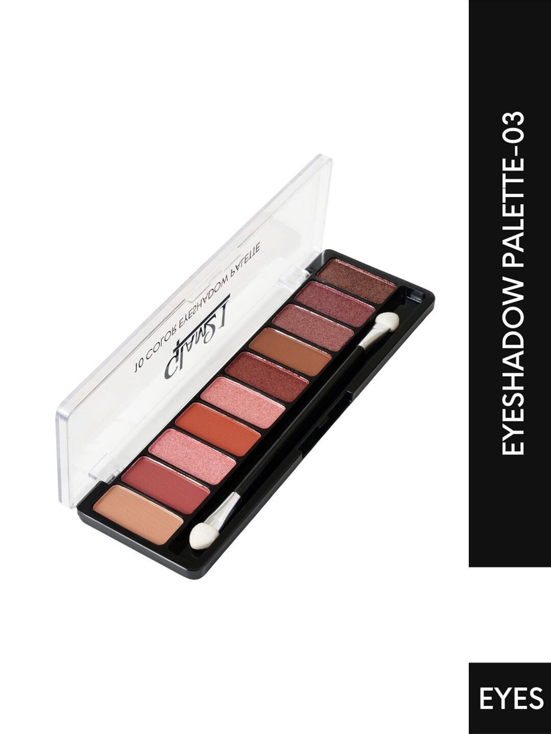 GLAM21 Long Lasting 10 Color Eye Shadow Palette 13.5 g - Shade 03-picture-21