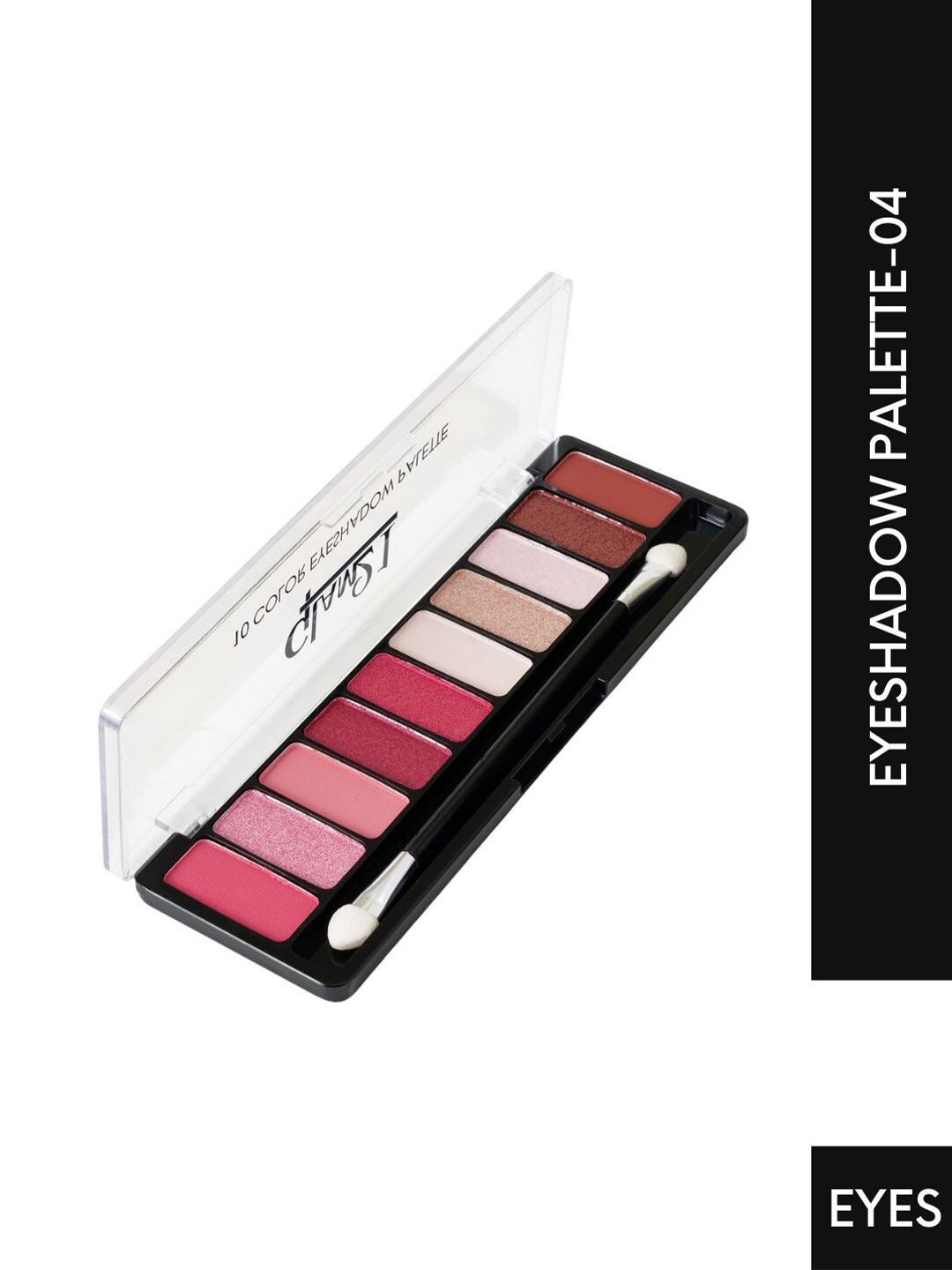 GLAM21 Long Lasting 10 Color Eye Shadow Palette 13.5 g - Shade 04-picture-14