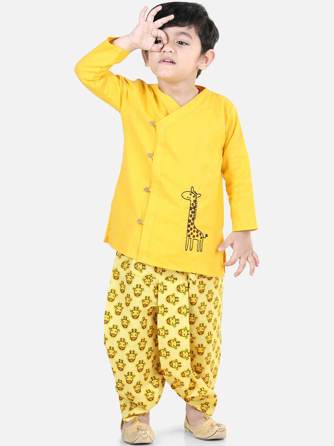 BownBee Boys Pure Cotton Kurta with Dhoti Pants-picture-33
