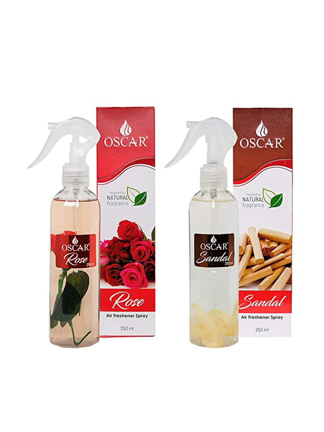 OSCAR Pack of 2 White Rose and Sandal Room Freshner - 250ml each-picture-2